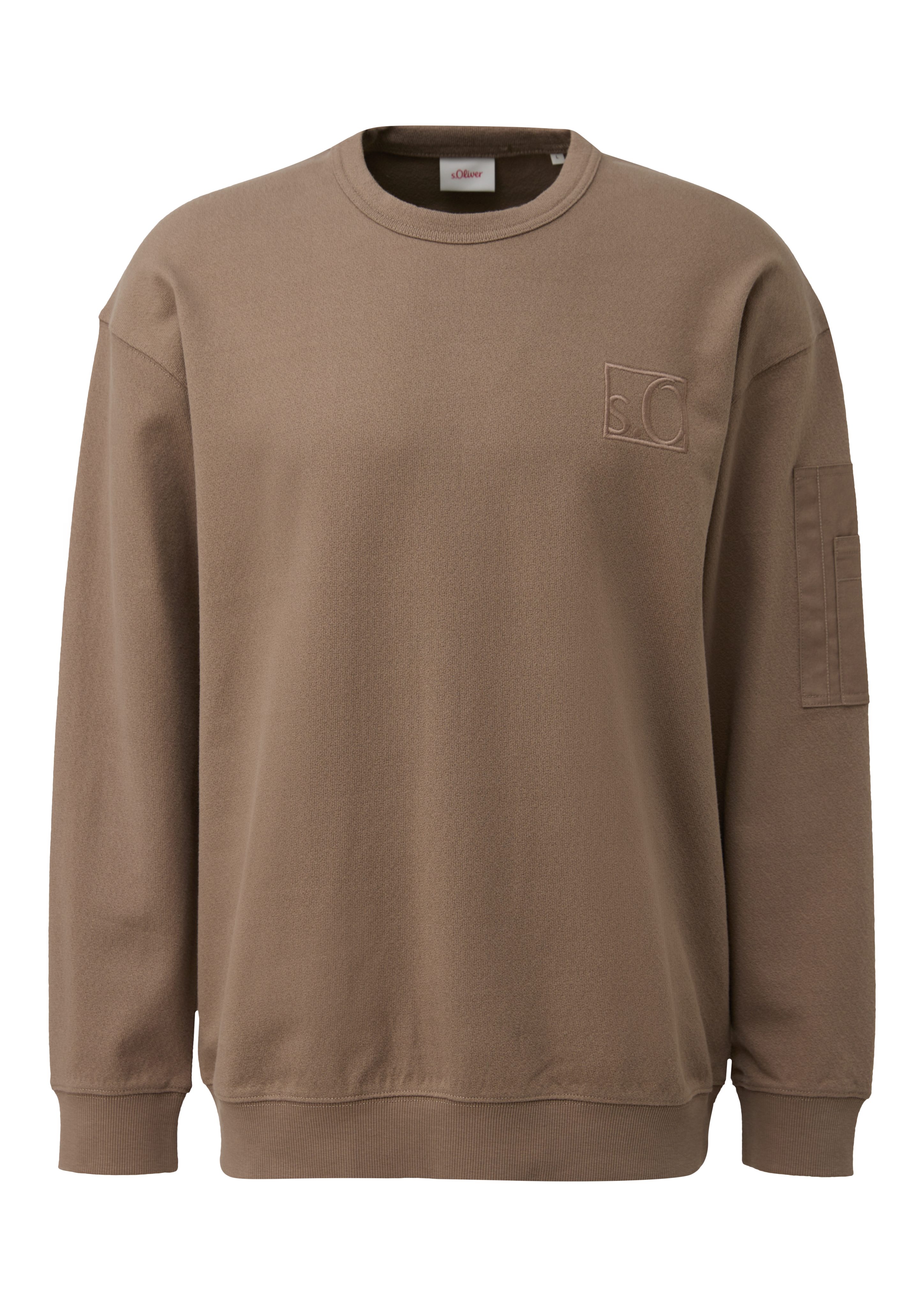 s.Oliver Sweatshirt met geborduurd logo