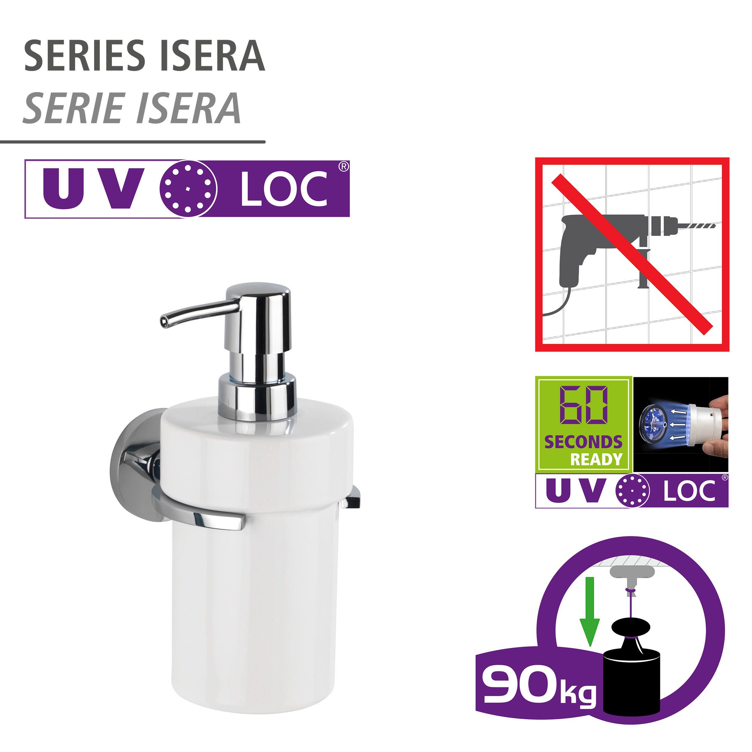 WENKO Zeepdispenser Isera 360 ml (1-delig)