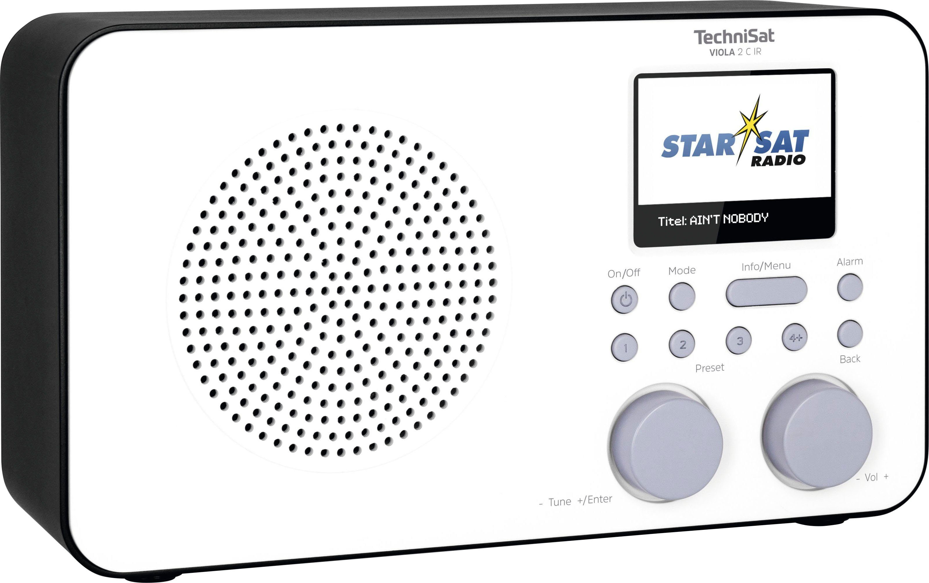 TechniSat Internetradio VIOLA 2 C IR draagbare met dab+, kleurendisplay, accu