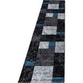 ayyildiz teppiche loper hawaï 1330 met de hand gesneden relifpatroon, 80 cm x 300 cm (bxl) blauw