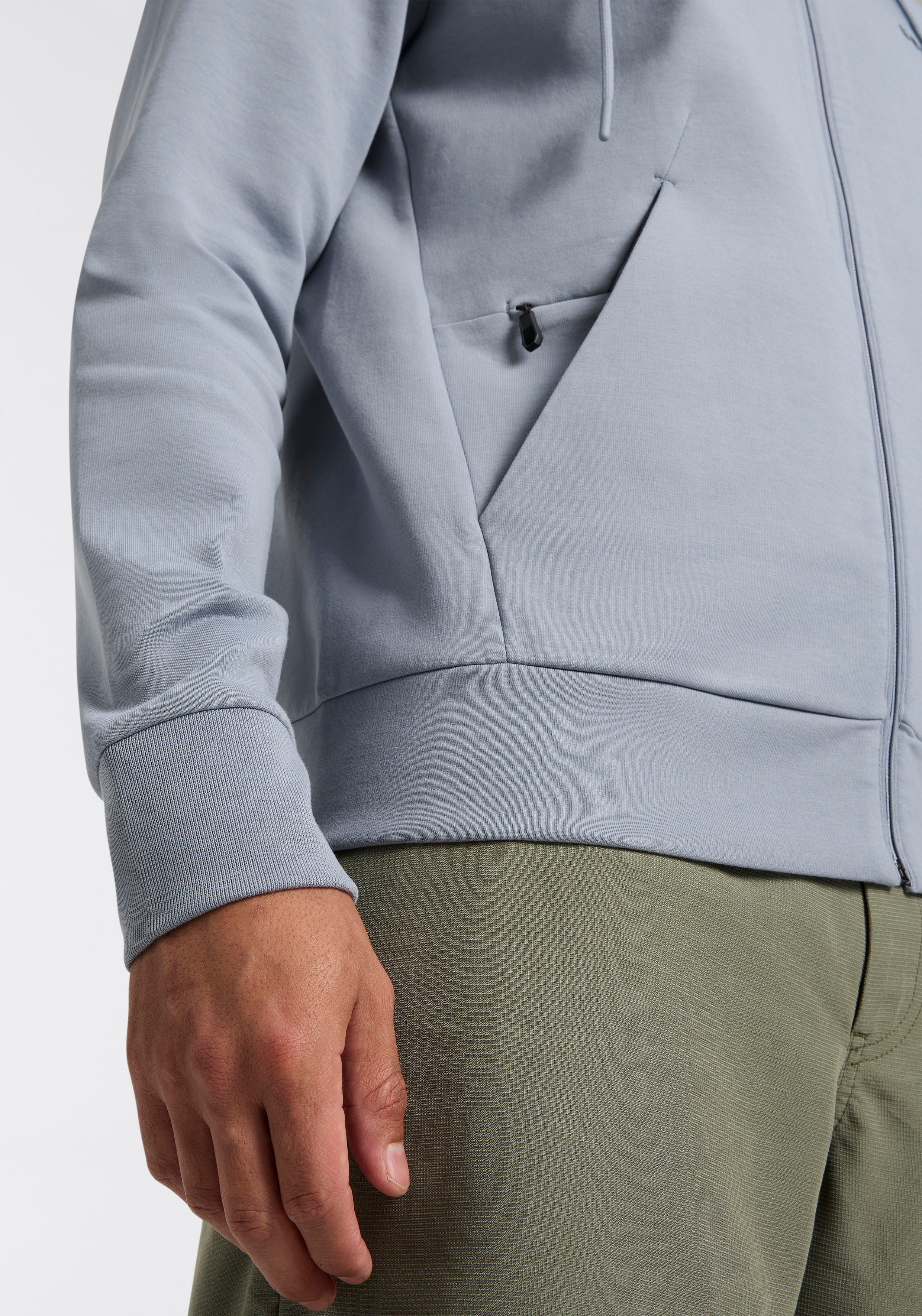 BOSS GREEN Capuchonsweatvest Saggy met boss print