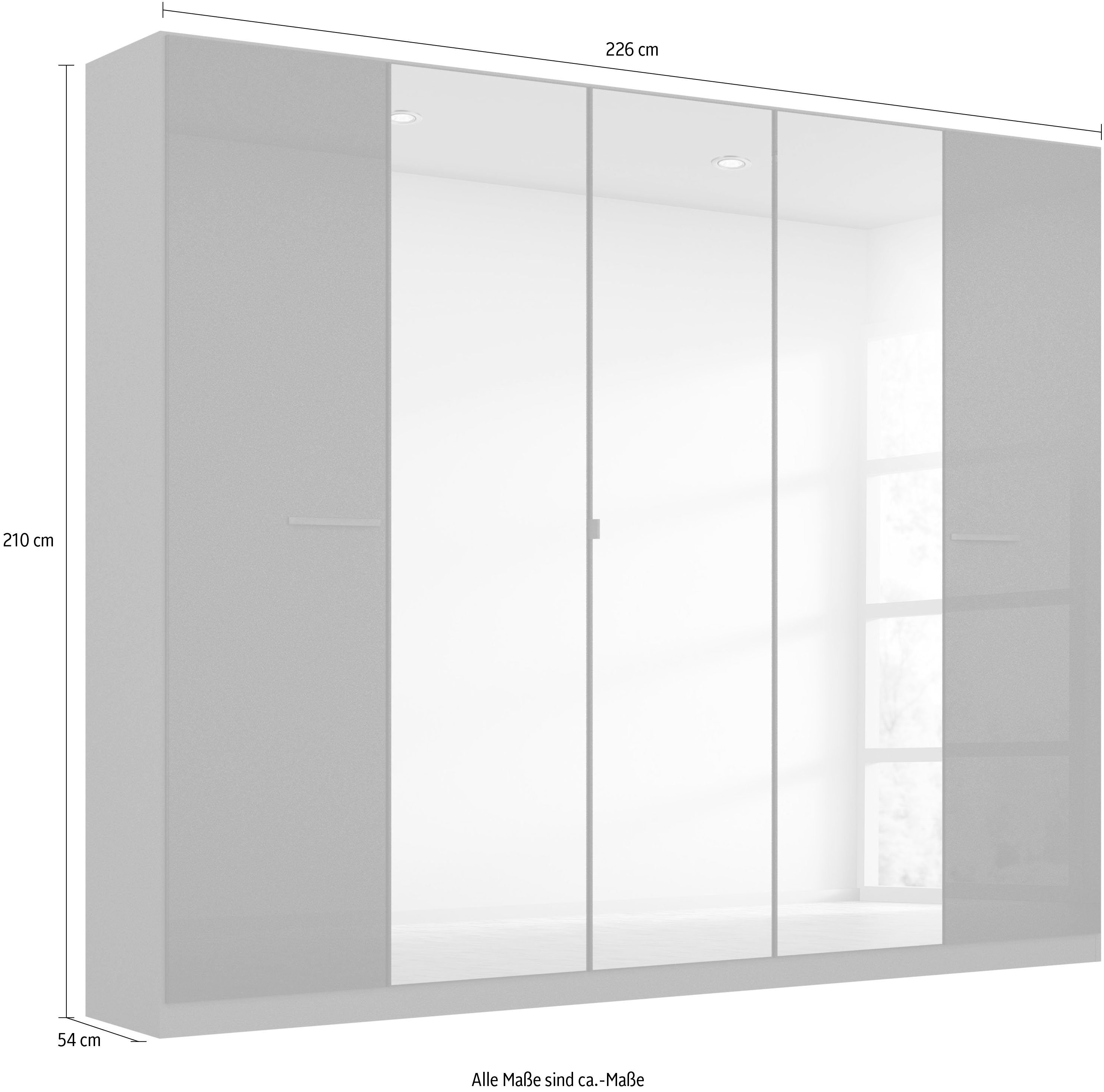 rauch Draaideurkast Kledingkast kast garderobe TOPSELLER OTELI incl. binnenindeling met 3 binnenlades extra planken optioneel met spiegel made in germany