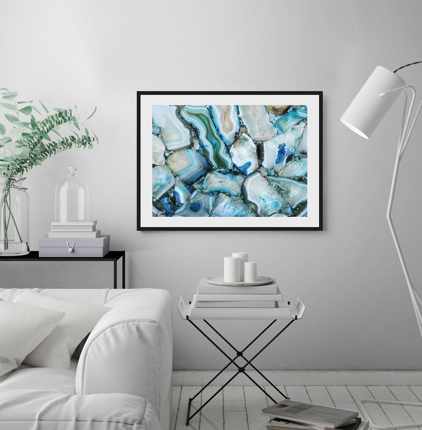 queence Wanddecoratie Assepoester HD premium posterdruk incl. houten lijst (1 stuk)