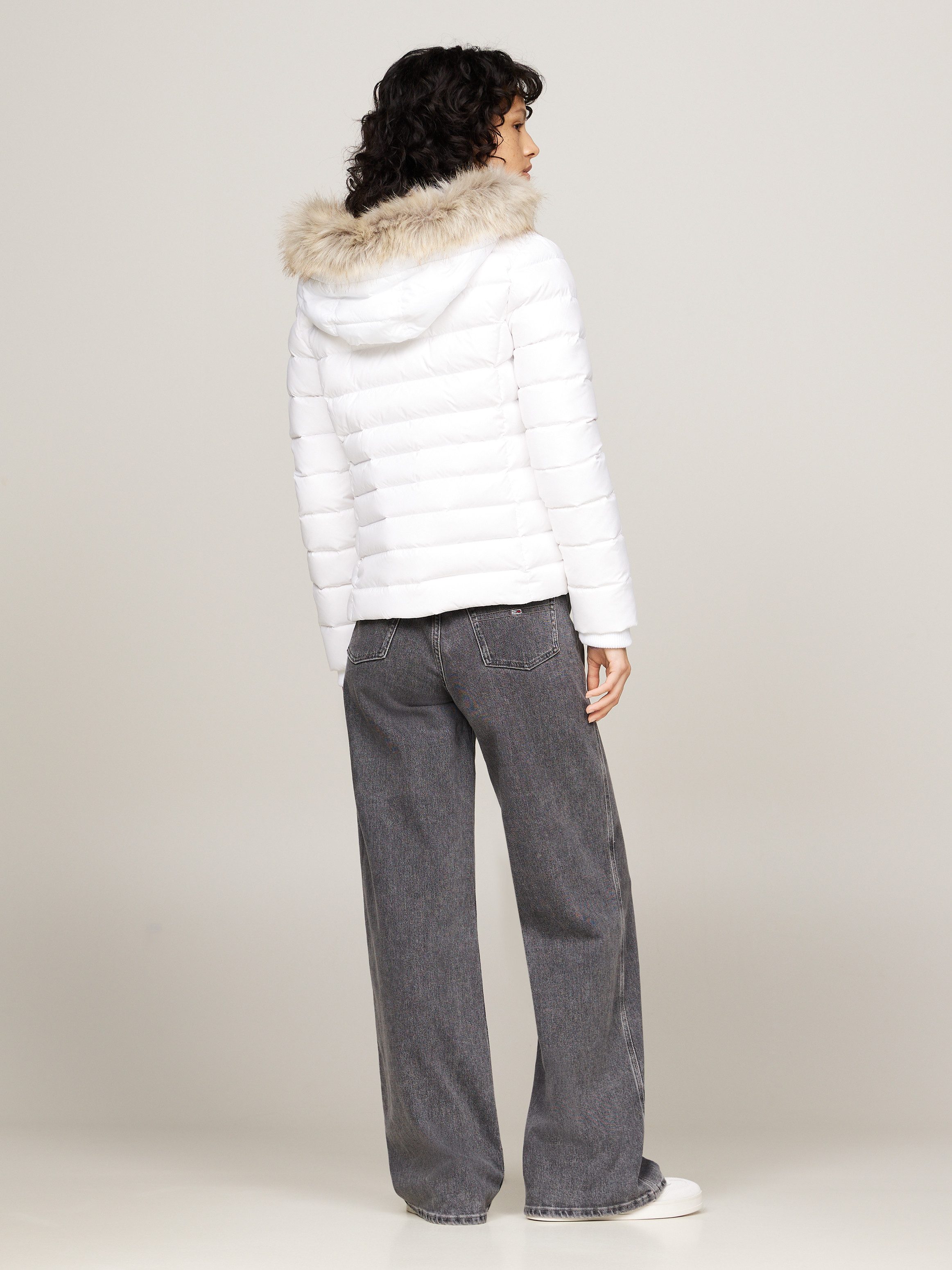 TOMMY JEANS Gewatteerde jas TJW BASIC HOODED DOWN JACKET EXT