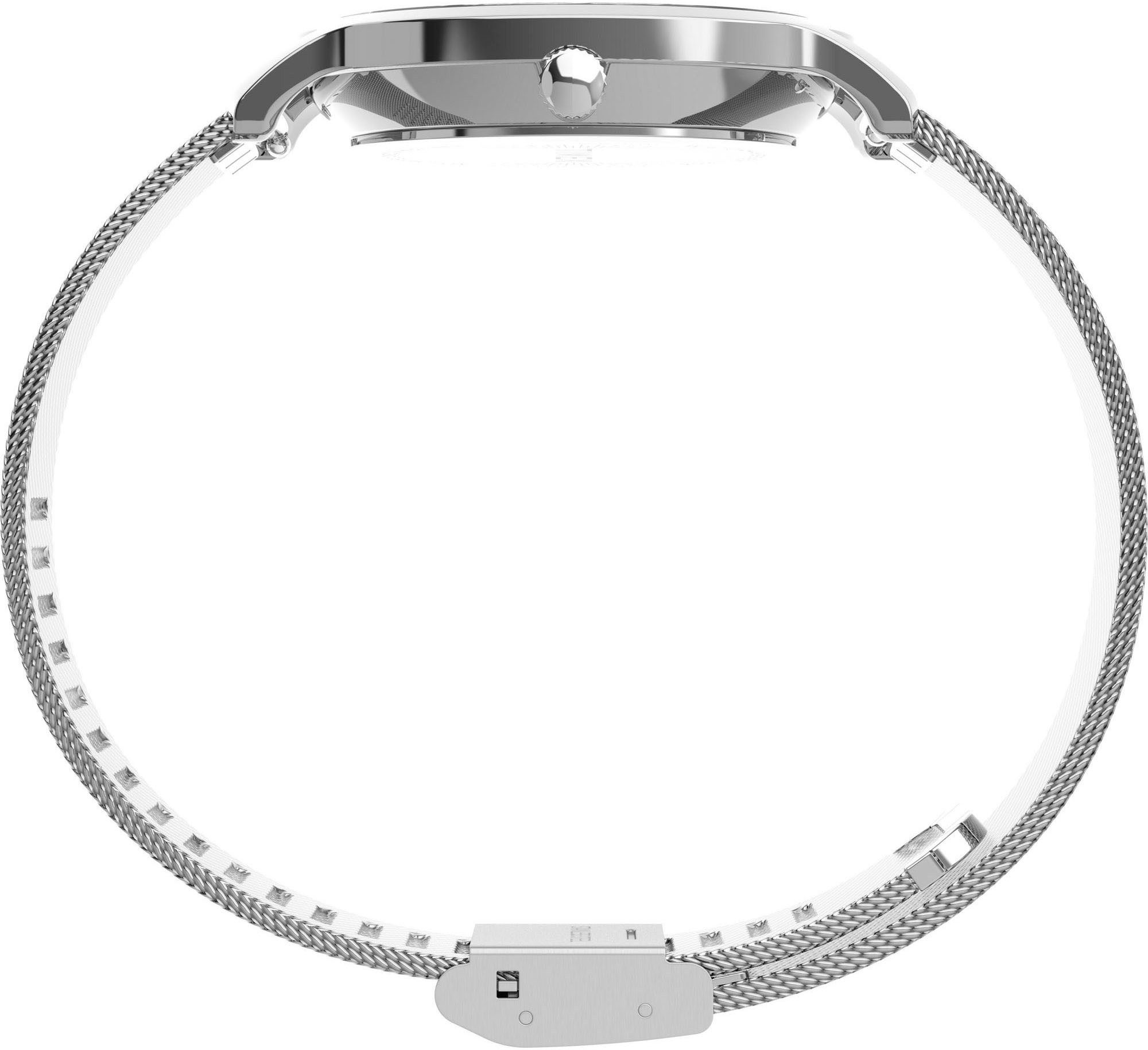 Timex Kwartshorloge Transcend Polshorloge, dameshorloge, roestvrijstalen band, analoog