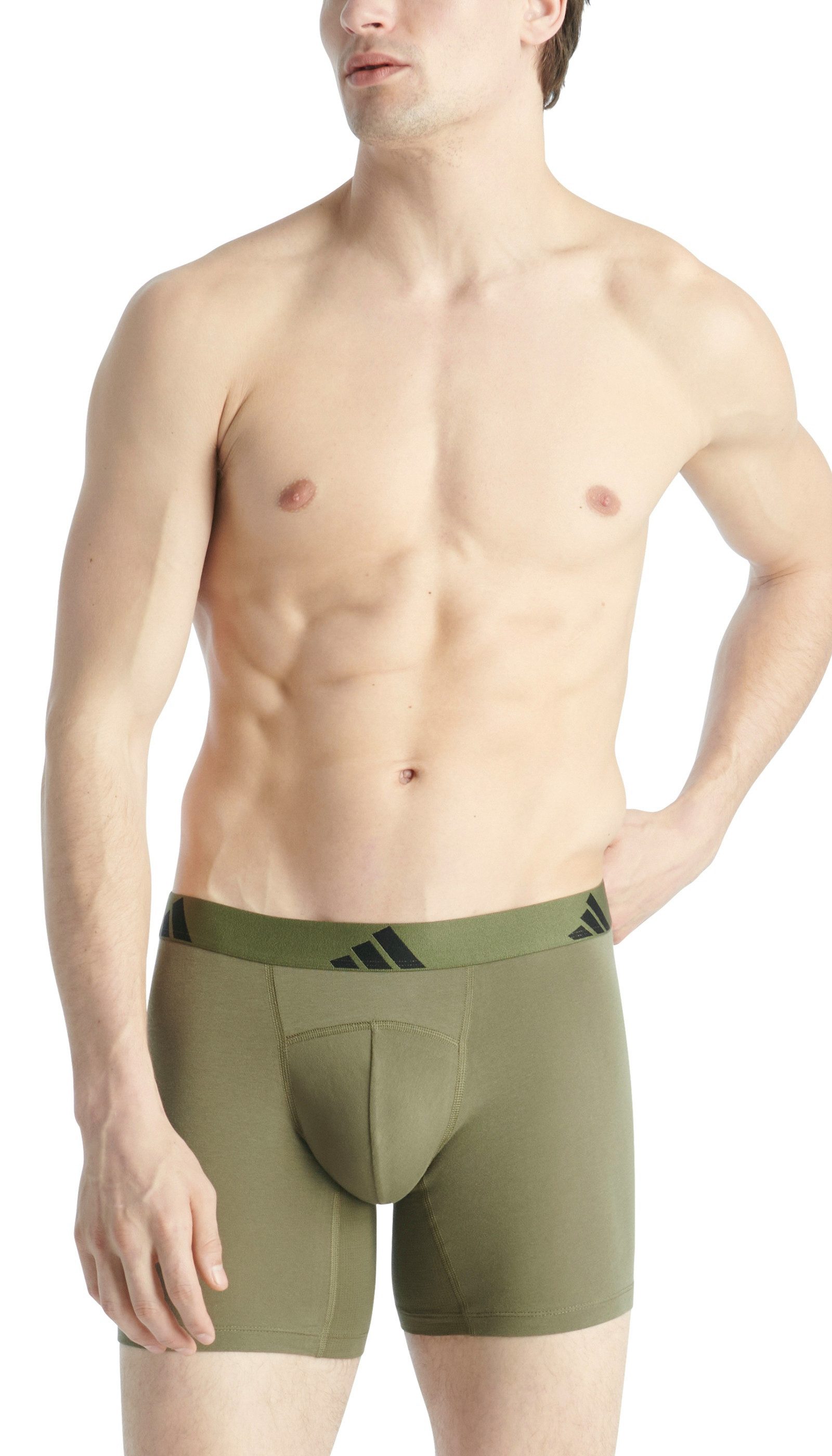 adidas Sportswear Boxershort Active Flex Cotton Geperforeerde mesh rugpartij en kruis (Set van 2)