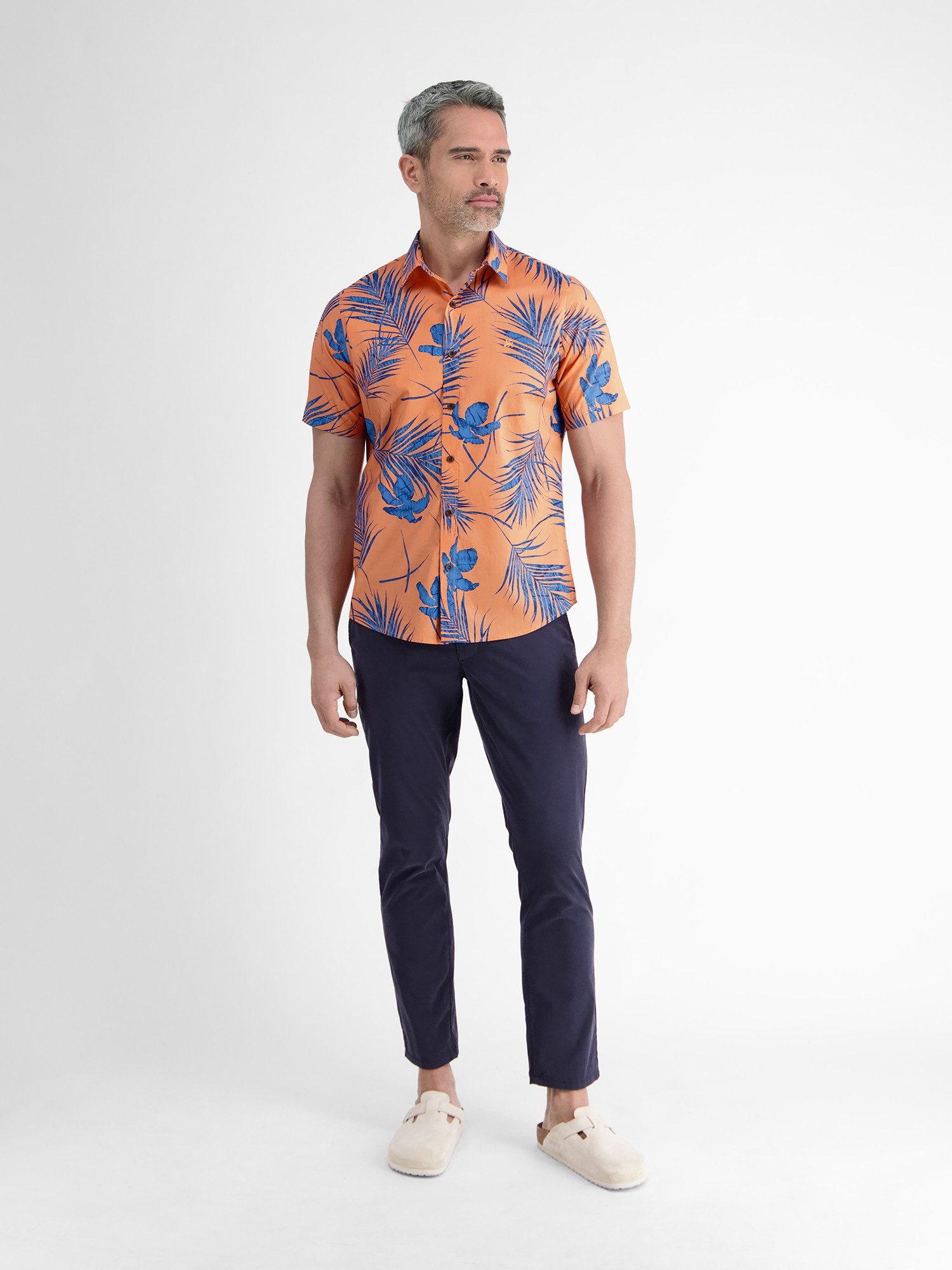 Lerros Overhemd met korte mouwen LERROS kortarmig heren overhemd, Hawaiian-stijl