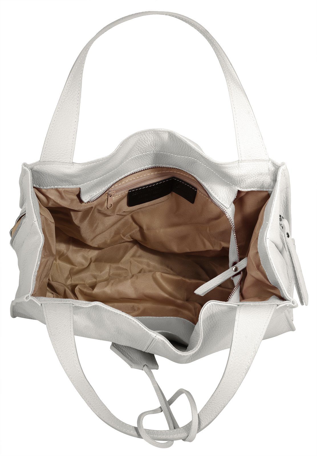 Cluty Shopper echt leer, made in italy
