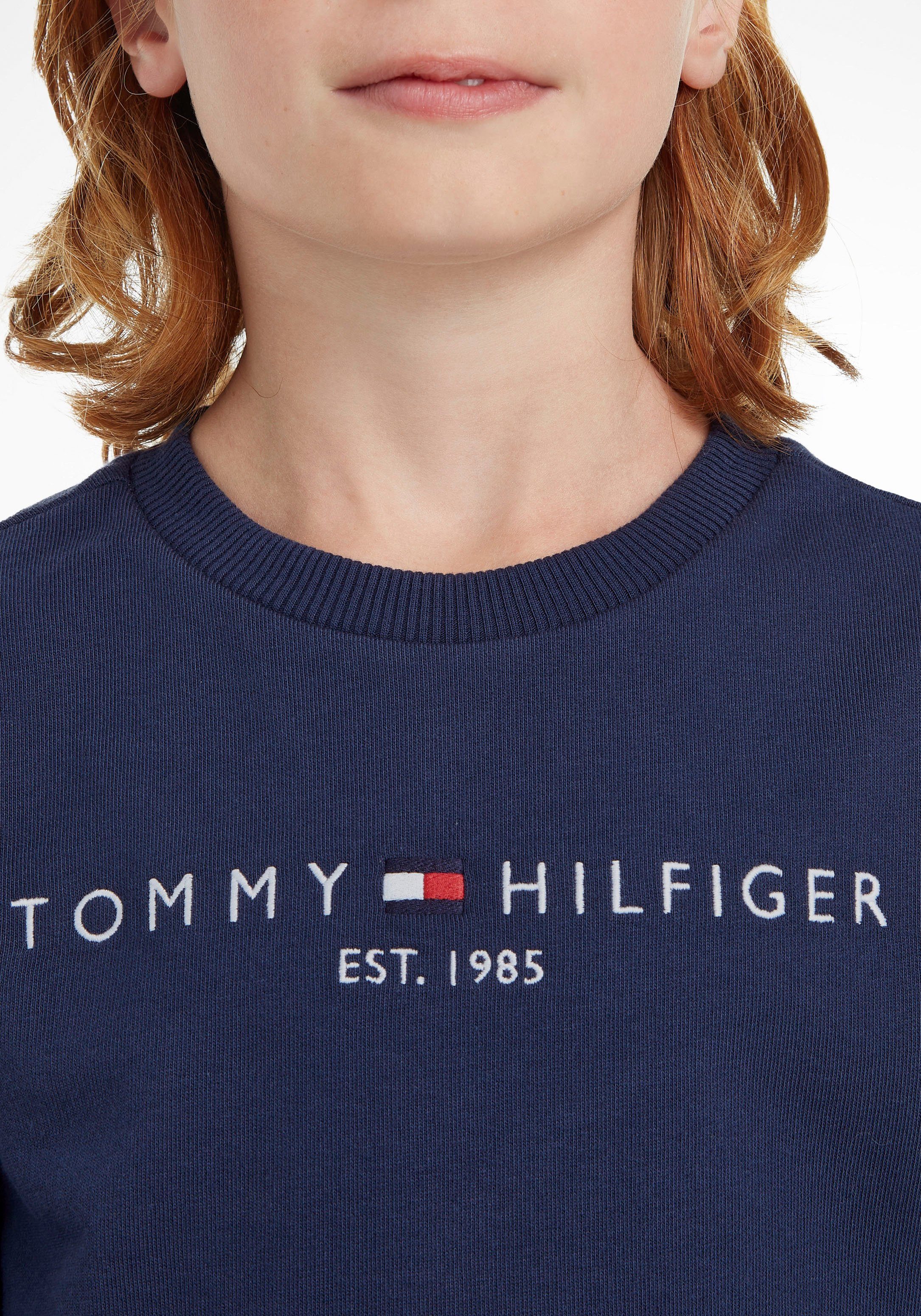 Tommy Hilfiger Sweatshirt ESSENTIAL SWEATSHIRT Kinderen Kids Junior MiniMe, voor jongens en meisjes