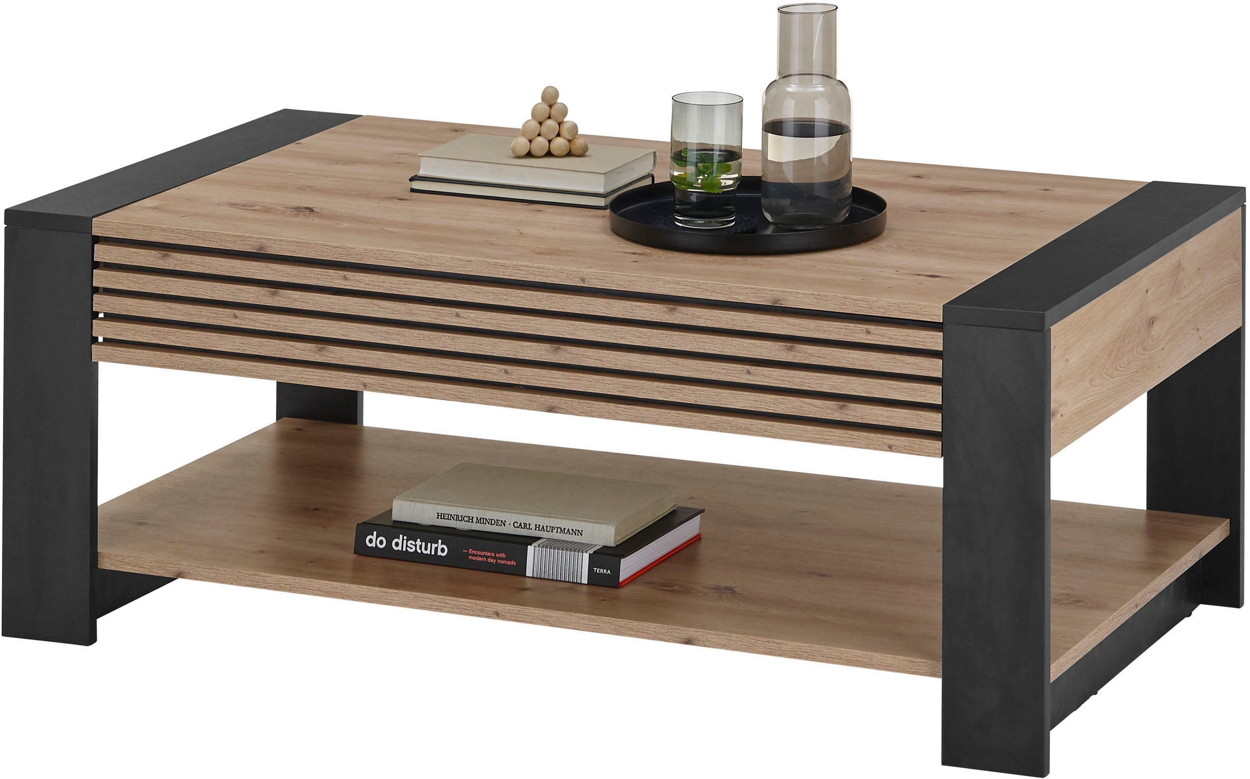 Stolkom Salontafel Felipe, TOPSELLER! met lade, woonkamer tafel in eik artisan decor