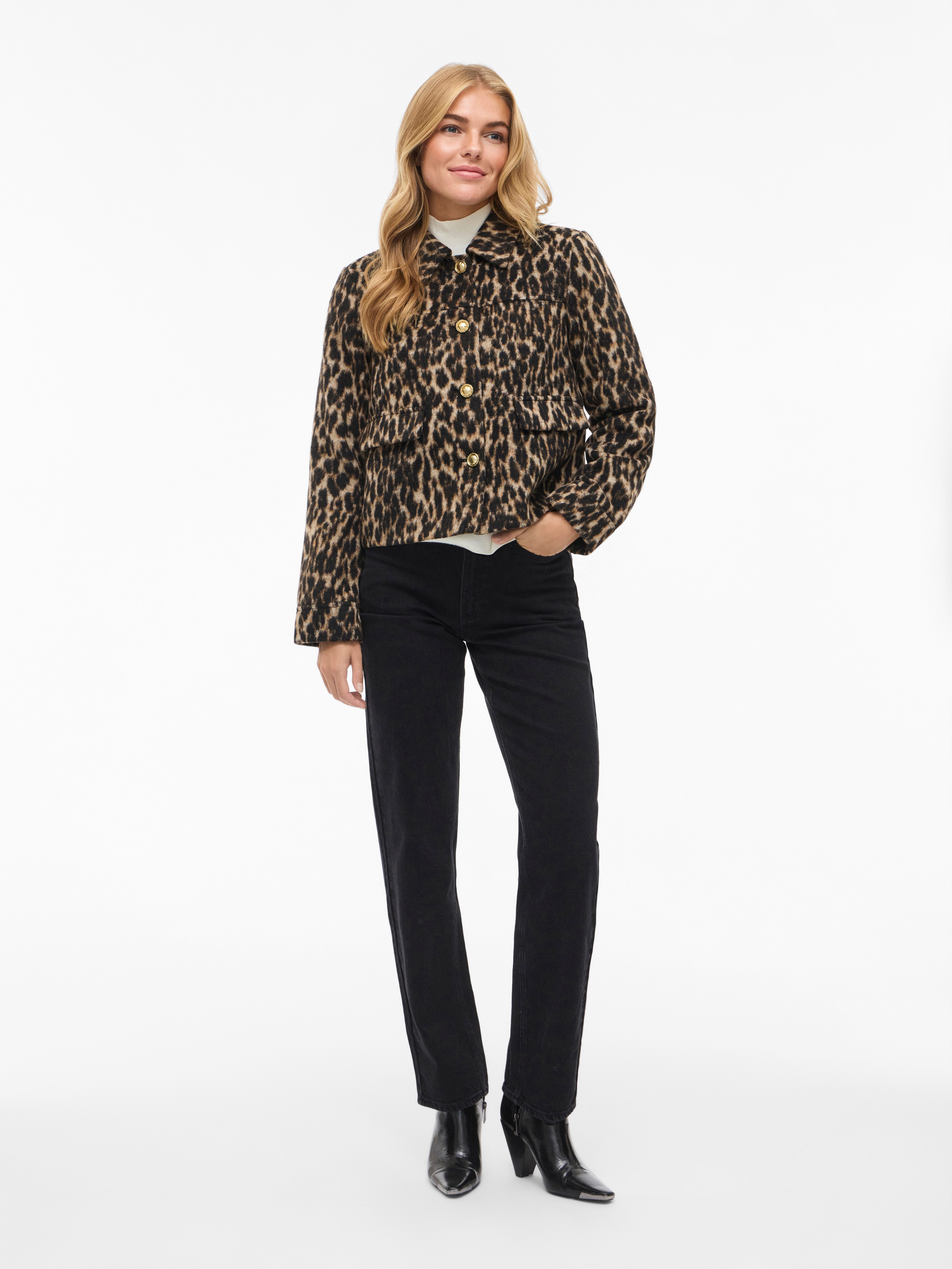 Vila Gewatteerde jas VISIMBA L/S SHORT JACKET