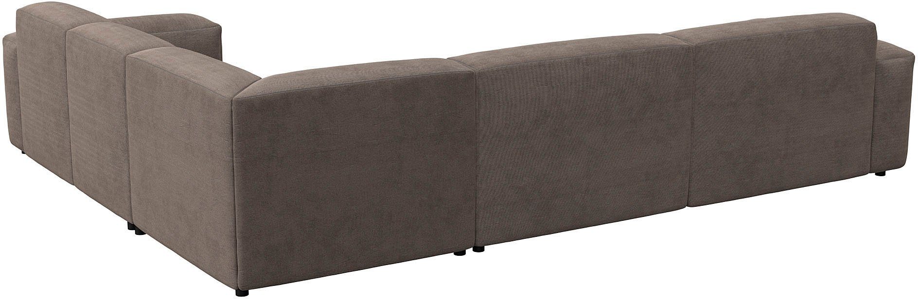 FLEXLUX Hoekbank Lucera, super comfortabel door hoogwaardige zitconstructie met koudschuim