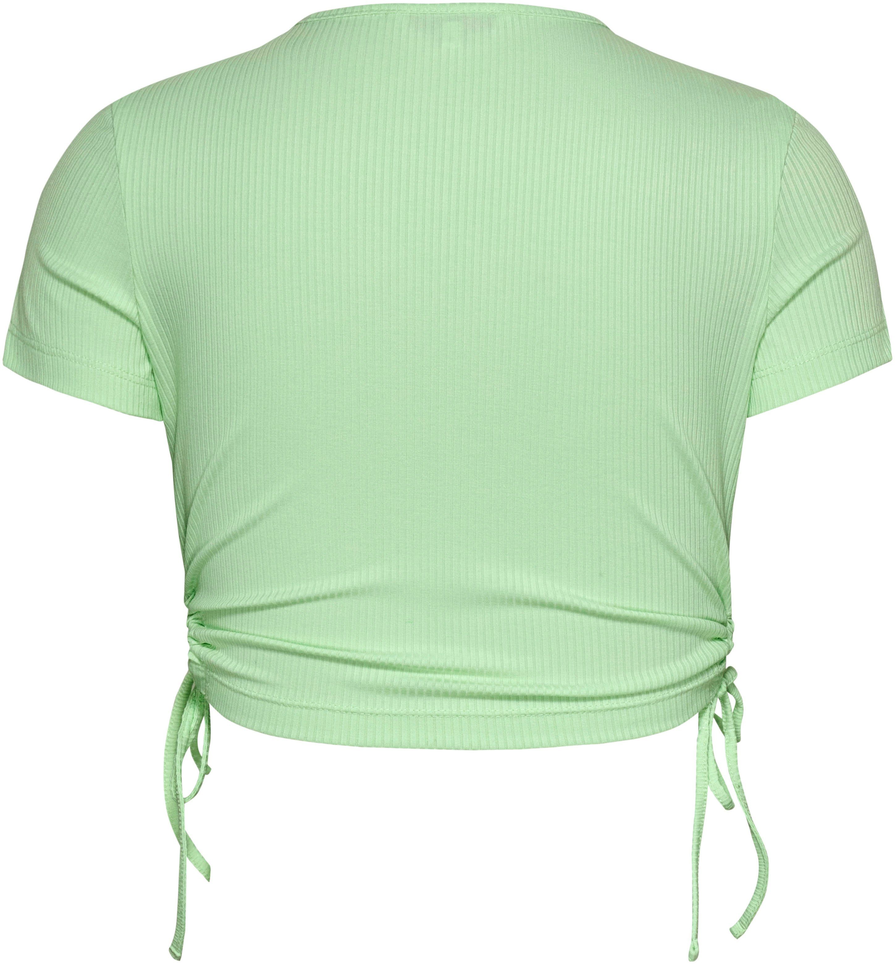 TOMMY JEANS T-shirt TJW CRP GATHERING SS RIB TOP