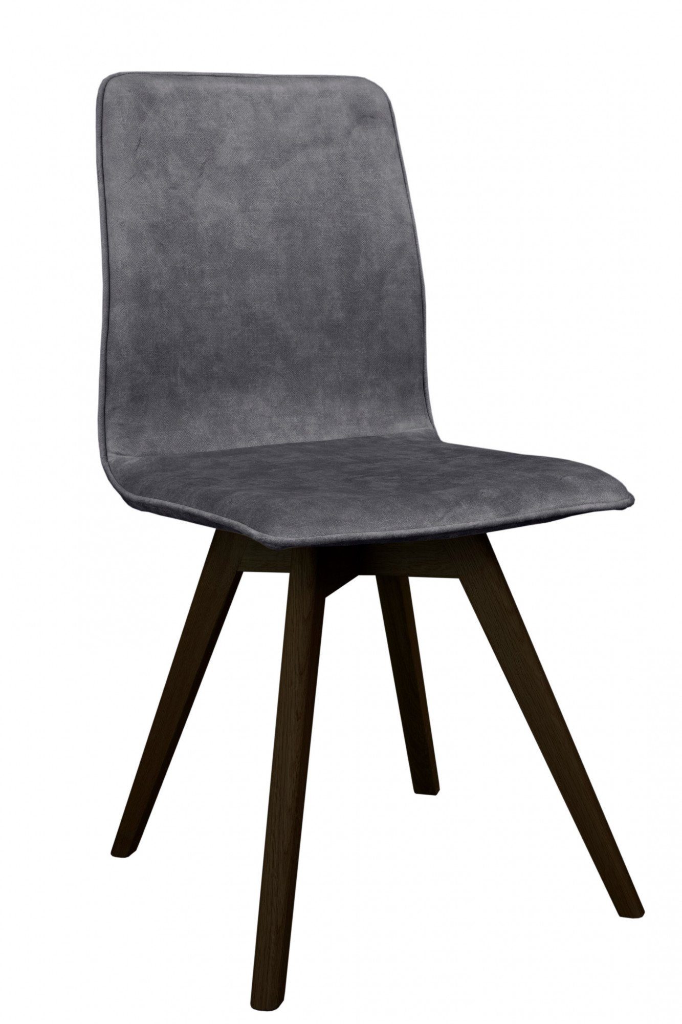 andas Eetkamerstoel Rania Massief houten frame, met bies (set, 2 stuks)