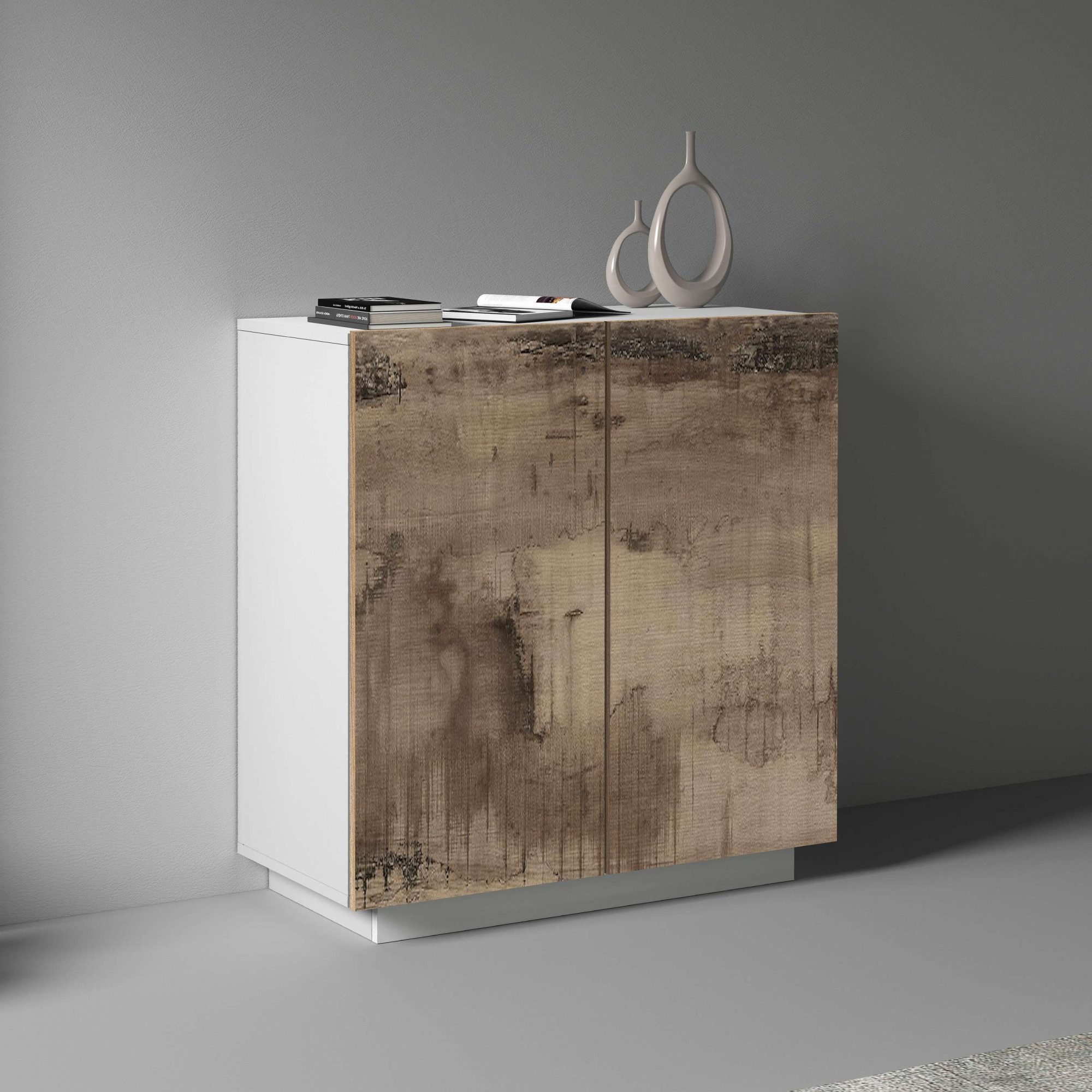 INOSIGN Archiefkast Coro, Multifunctionele kast, Bureaukast met 2 deuren & verstelbare legplanken, hoogte 86 of 166 cm, made in italy