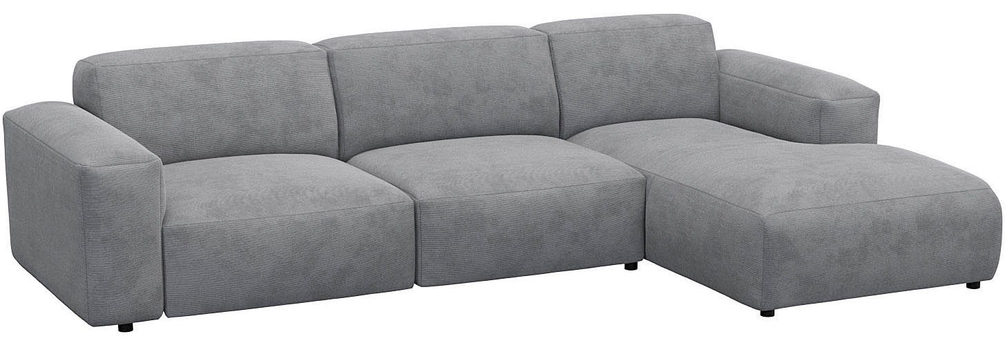 FLEXLUX Hoekbank Lucera comfortabel en comfortabel door hoogwaardige zitconstructie, L-vorm