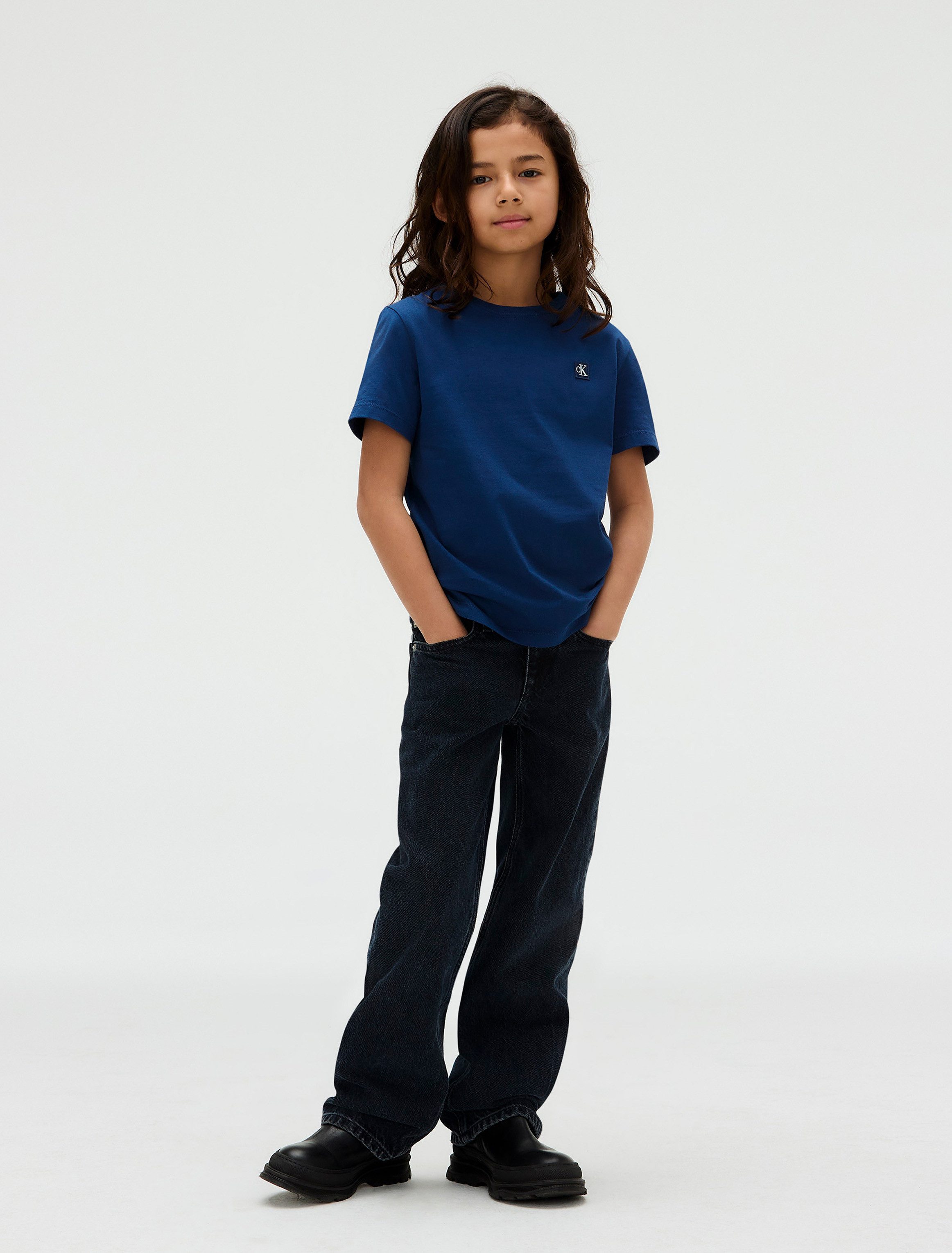 Calvin Klein Wijde jeans SKATER VISUAL BLUE CF voor kinderen tot 16 jaar