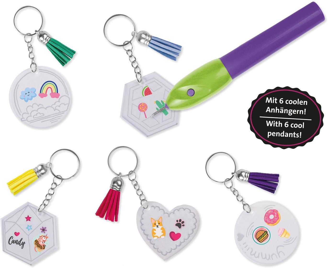 Lena® Knutselset Sleutelhanger Plastic Jewelry