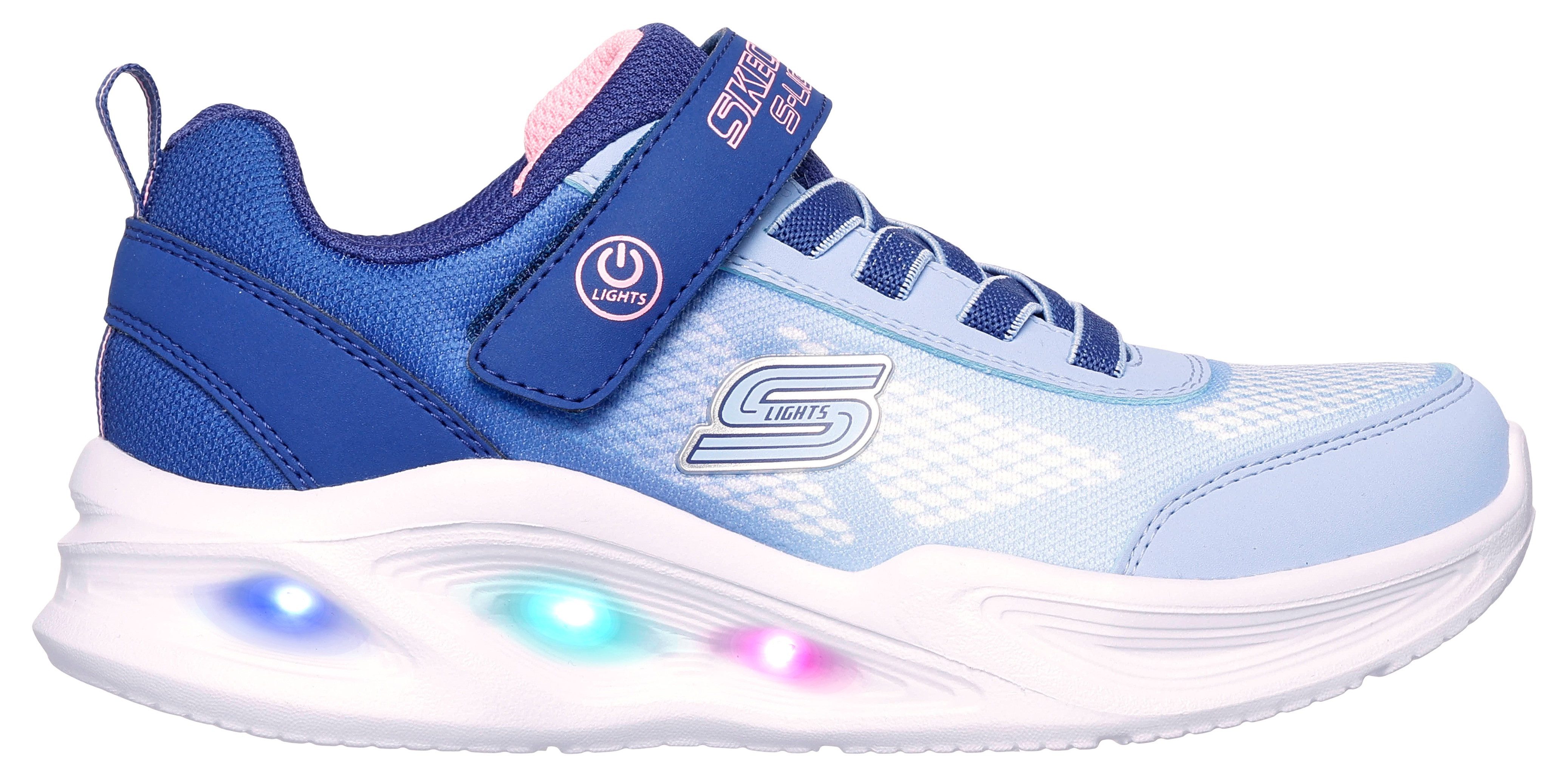 Skechers Sneakers SKECHERS SOLA GLOW blink schoen, led schoen, klittenbandschoen met knipperende zool