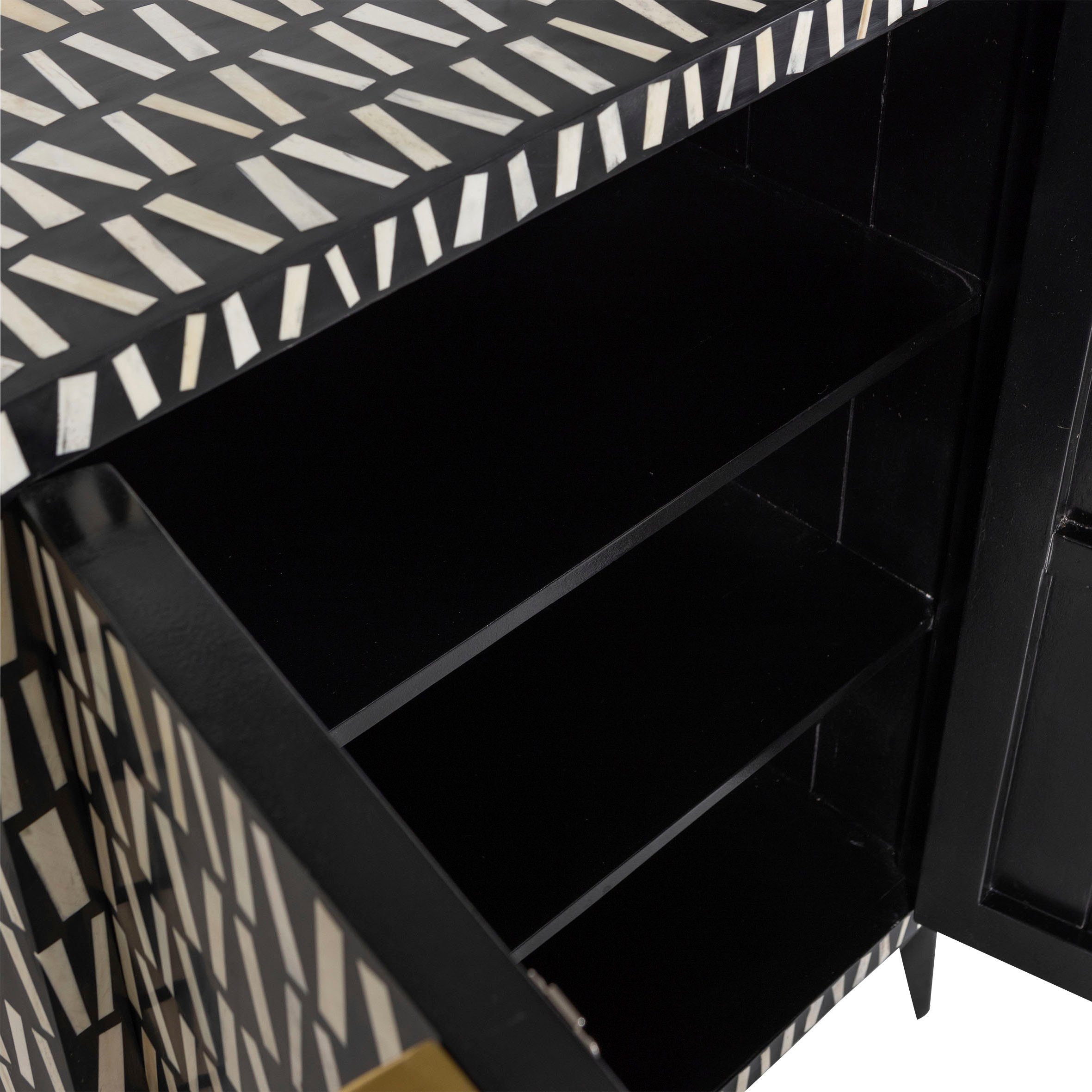 WOOOD Highboard Menne midi-kast met metalen handgrepen Kast in stijlvol ontwerp, H 108 cm x B 81 cm