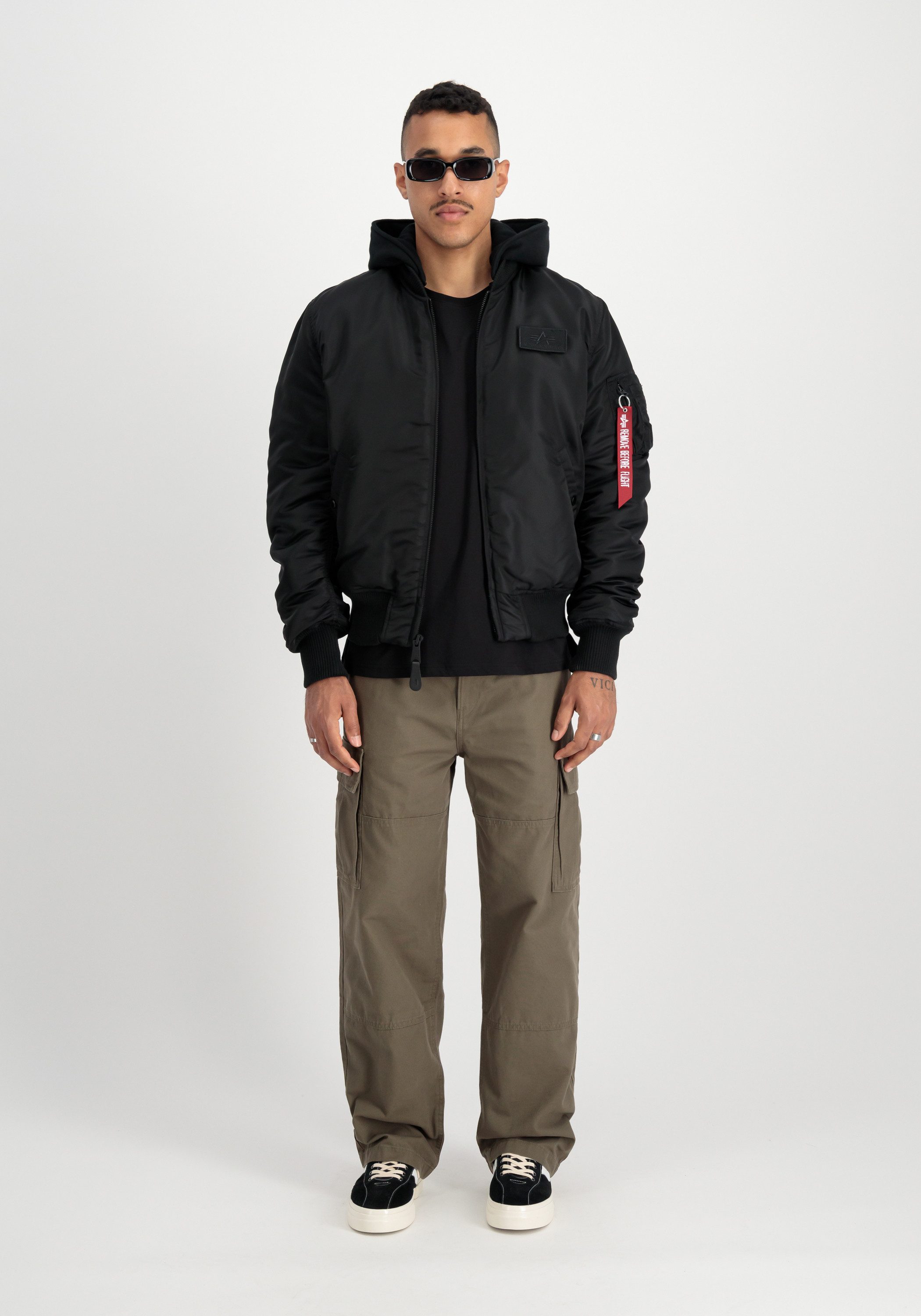 Alpha Industries Bomberjack Alpha Industries Men - Bomber Jackets MA-1 Zip Hood Back Print