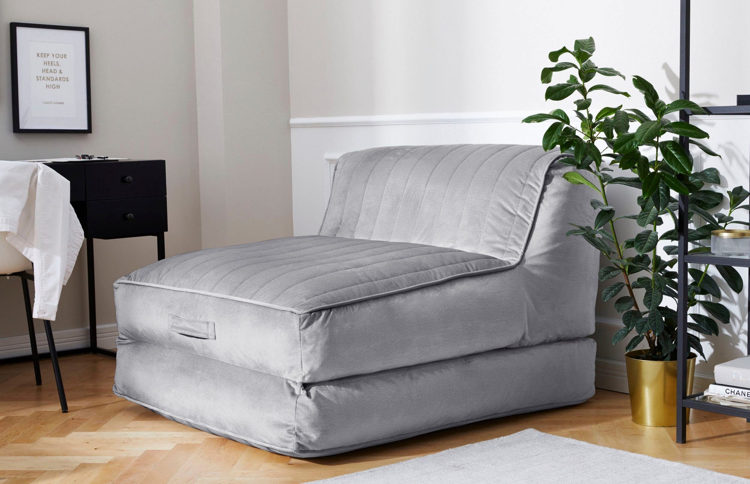 Leonique Relaxfauteuil POLLY Loungestoel met slaapfunctie, perfect als logeerbed, divan
