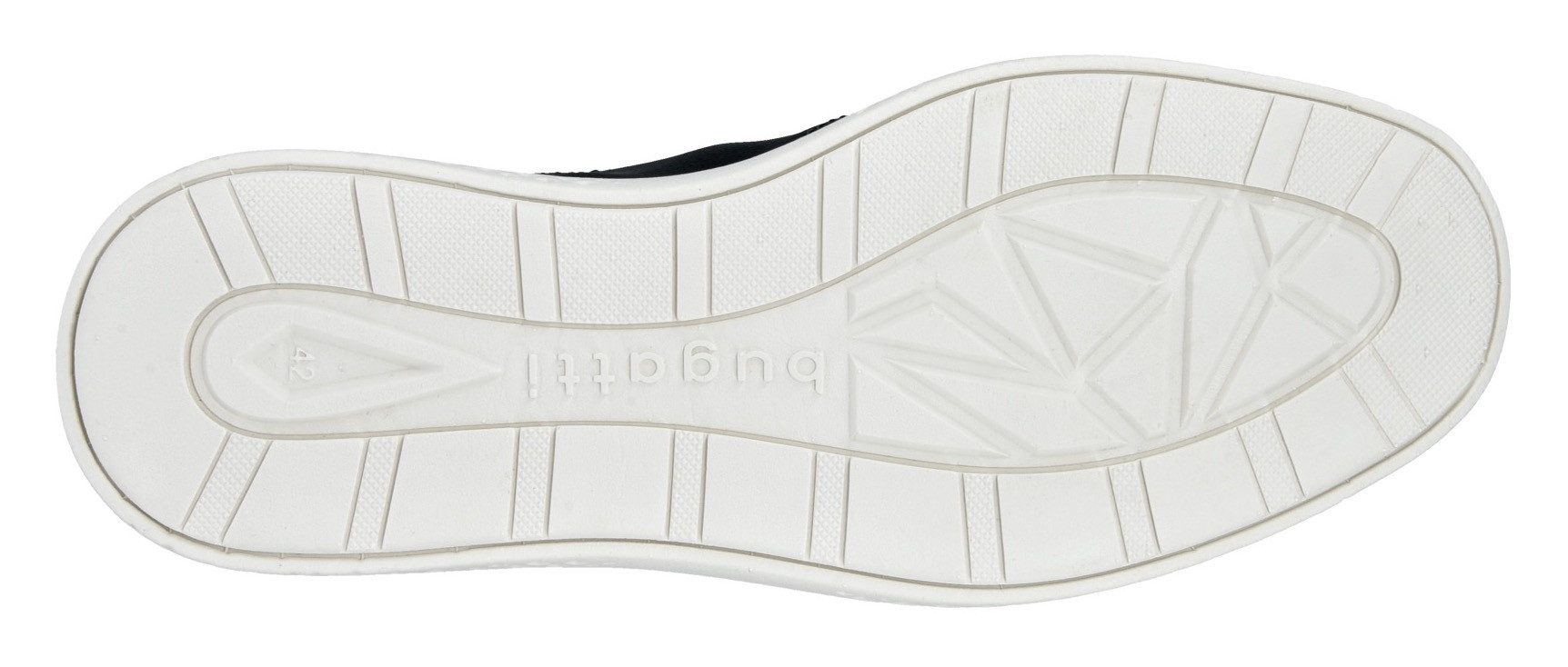 Bugatti Slip-on sneakers Lage schoen, vrijetijdssneaker met perforatie, elastische veters