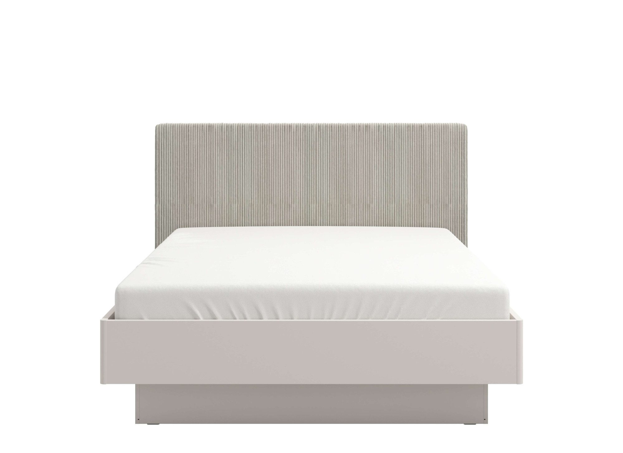 INOSIGN Bedframe Lucca bed, met gevoerd hoofdeinde, bekleed met zachte cordstof