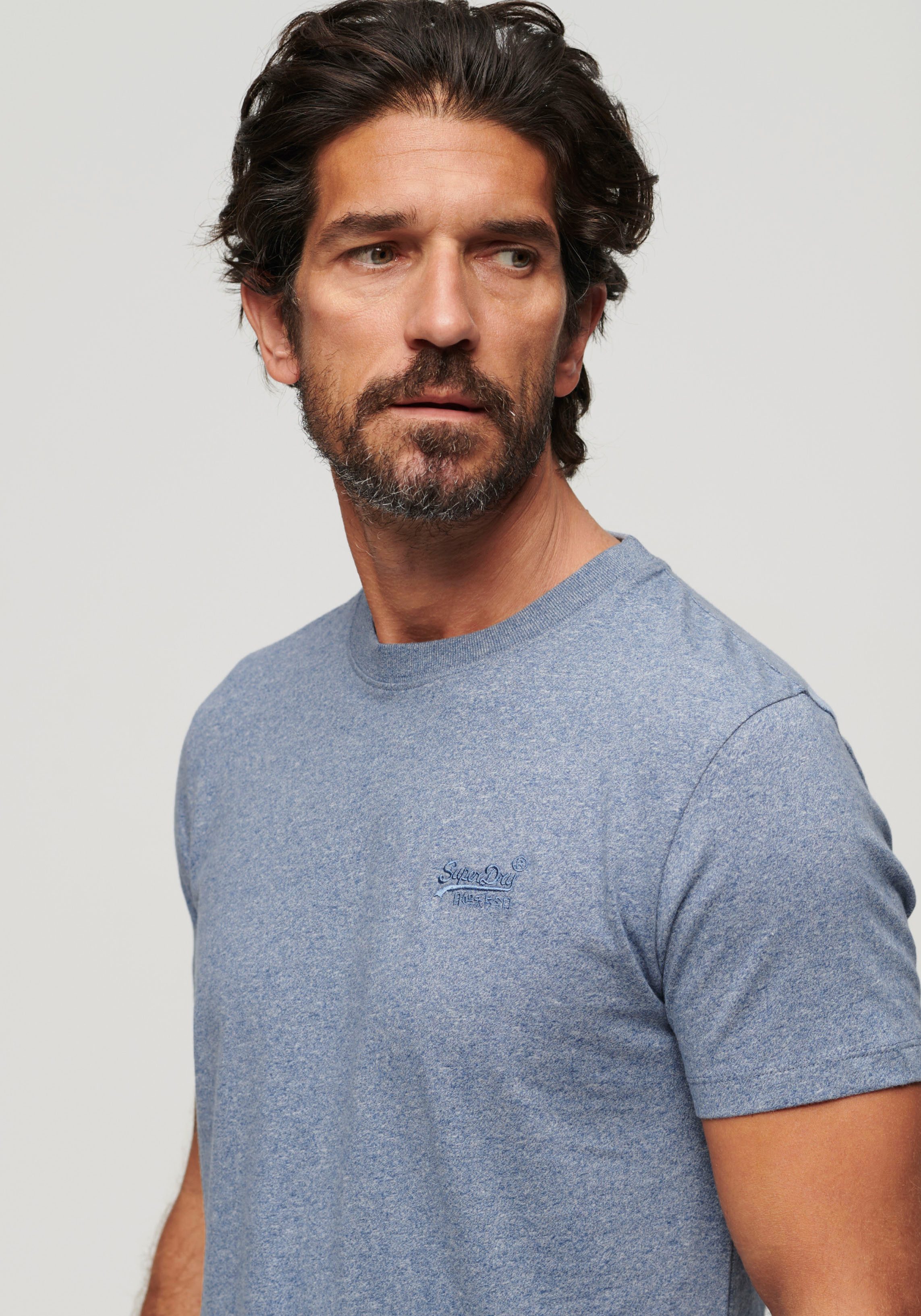 Superdry Shirt met ronde hals ESSENTIAL LOGO EMB TEE