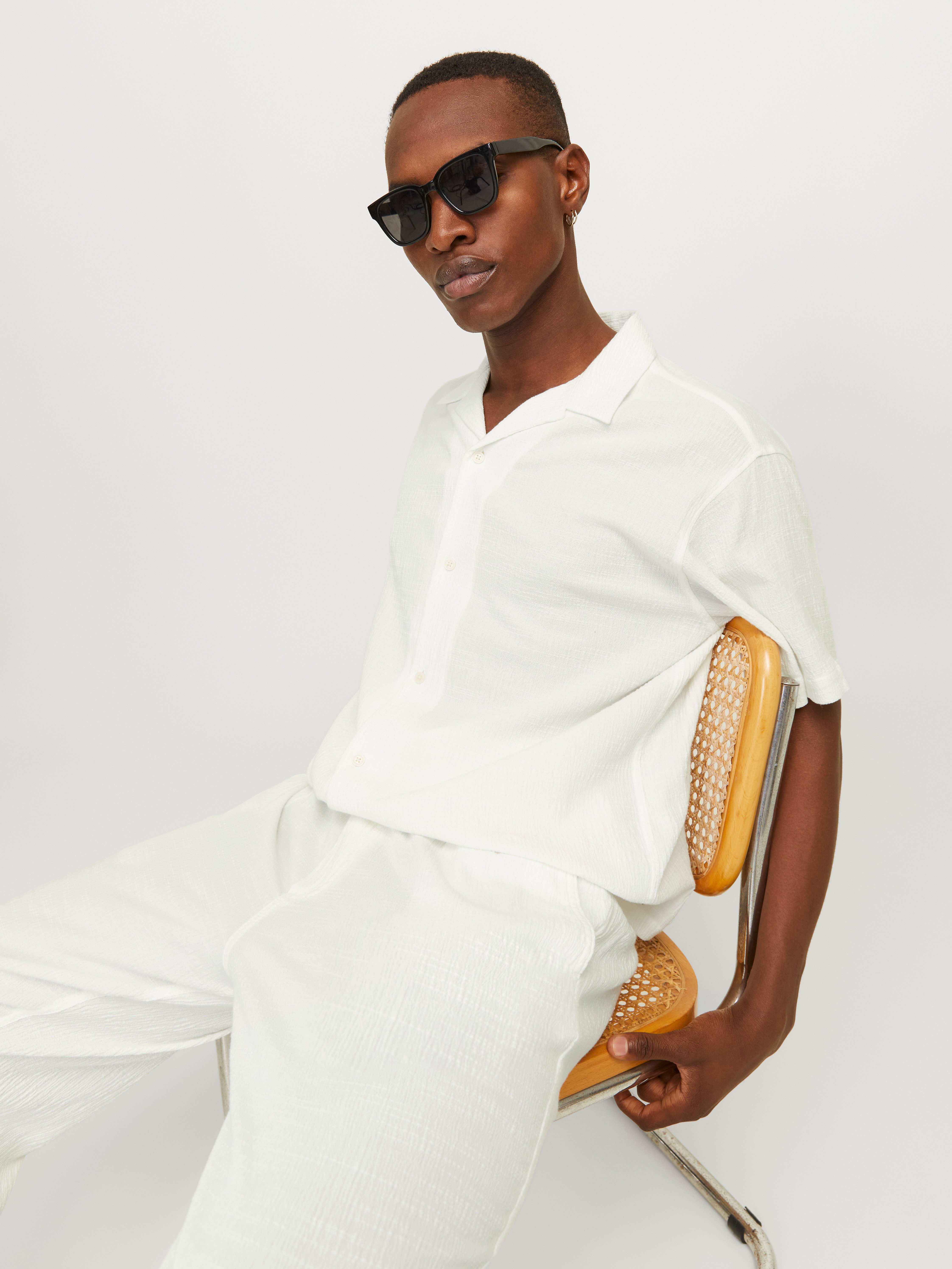 Jack & Jones Overhemd met korte mouwen JORLUKE CRINKLE RESORT SHIRT SS SN