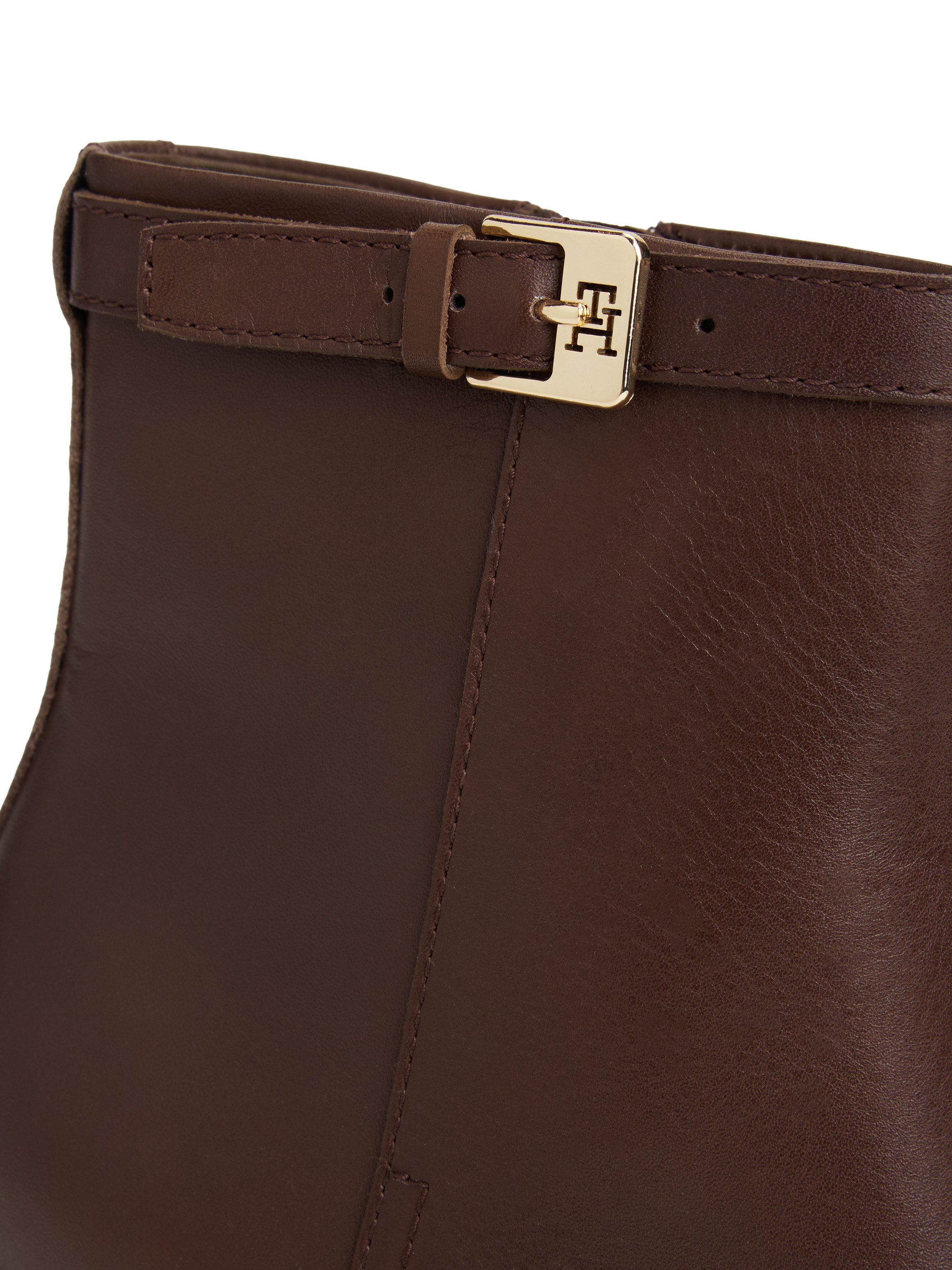 Tommy Hilfiger Laarsjes TH BUCKLE RIDING MID HEEL BOOTIE