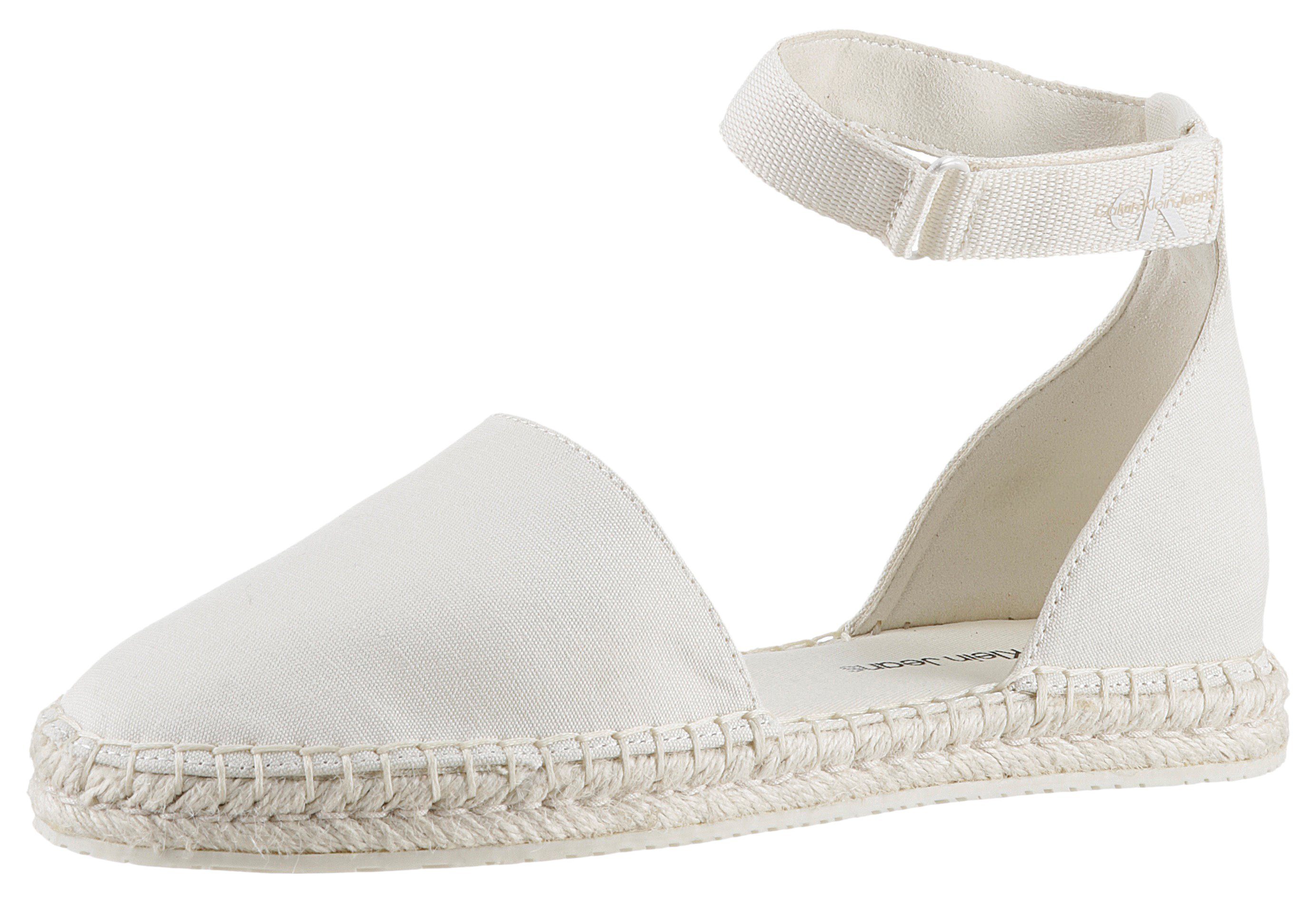 Calvin Klein Espadrilles EMMA 5C *I Strandschoen, zomerschoenen, sandaal met klittenband en jute hak