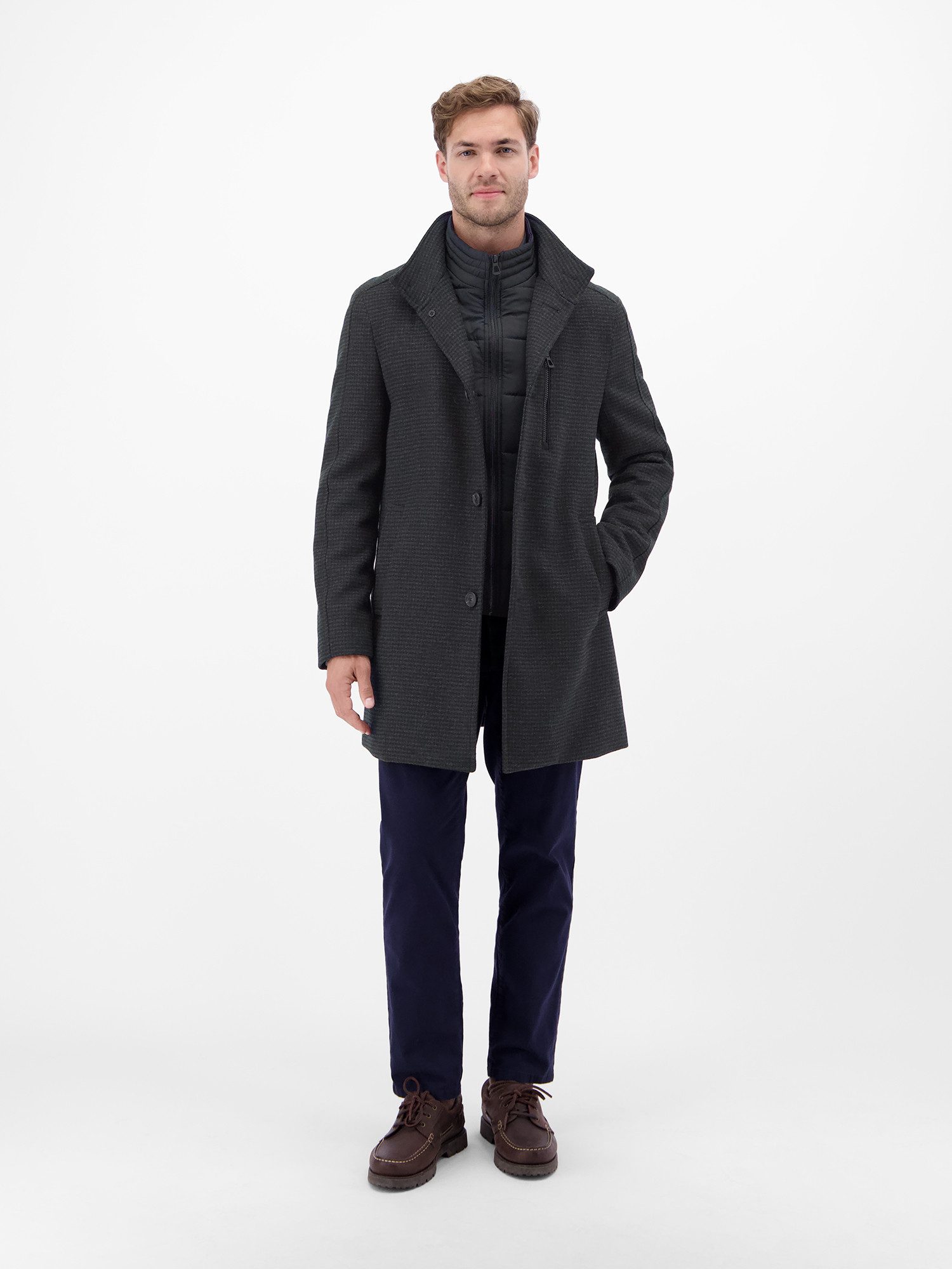 Lerros Wollen jas LERROS Heren wollen mantel