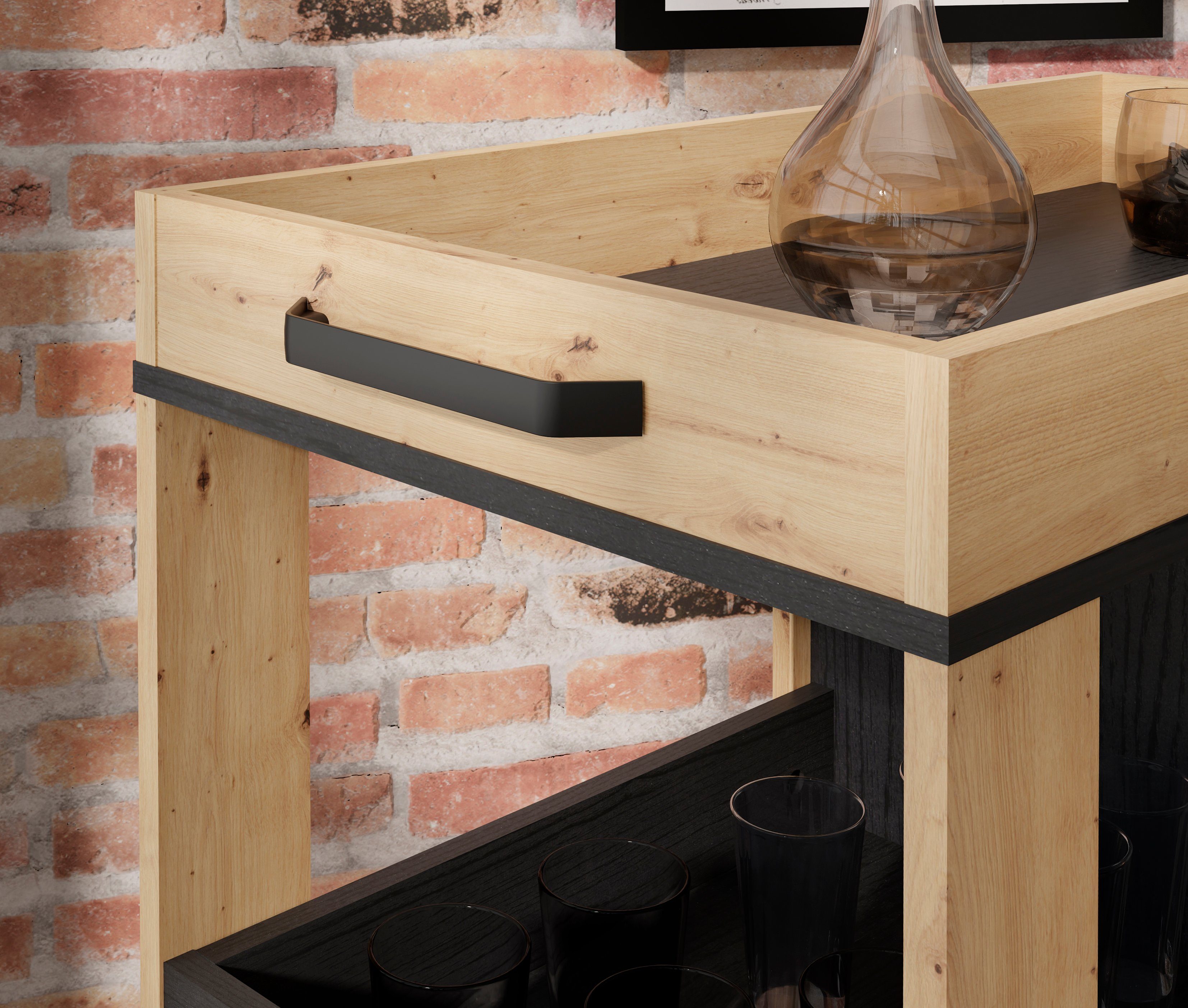 FORTE Barmeubel Homebar Hoogte ca. 88,5 cm