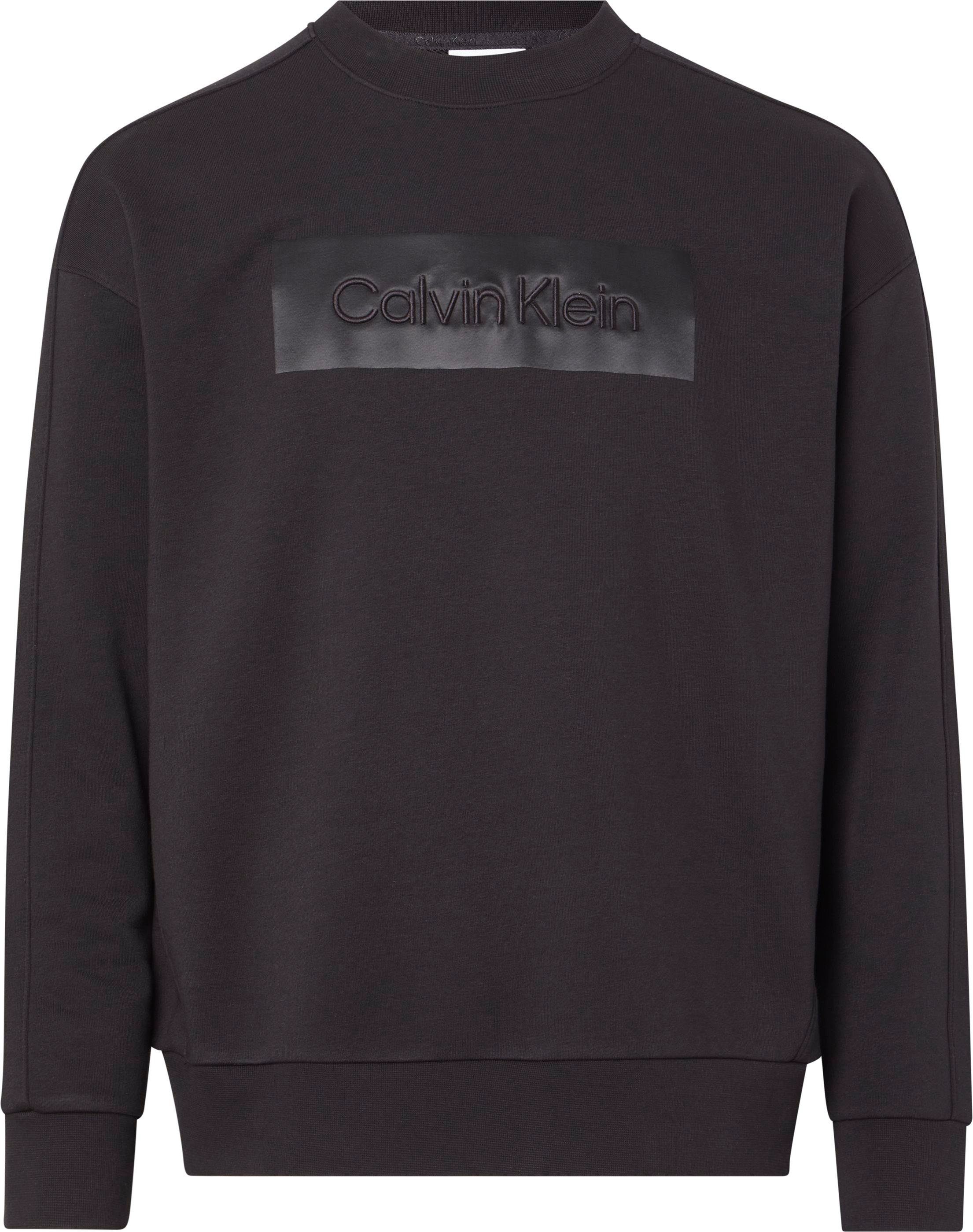 Calvin Klein Sweatshirt BT-EMBROIDERED COMFORT HOODIE met een logo-opschrift op borsthoogte