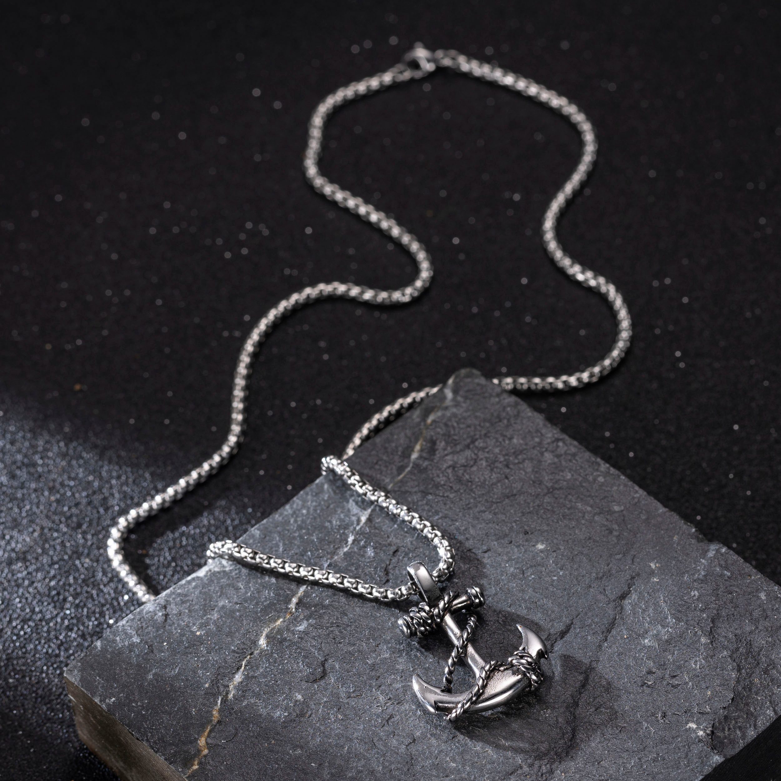 Firetti Ketting met hanger Sieraden cadeau roestvrijstalen halssieraden halsketting venezianerkette anker