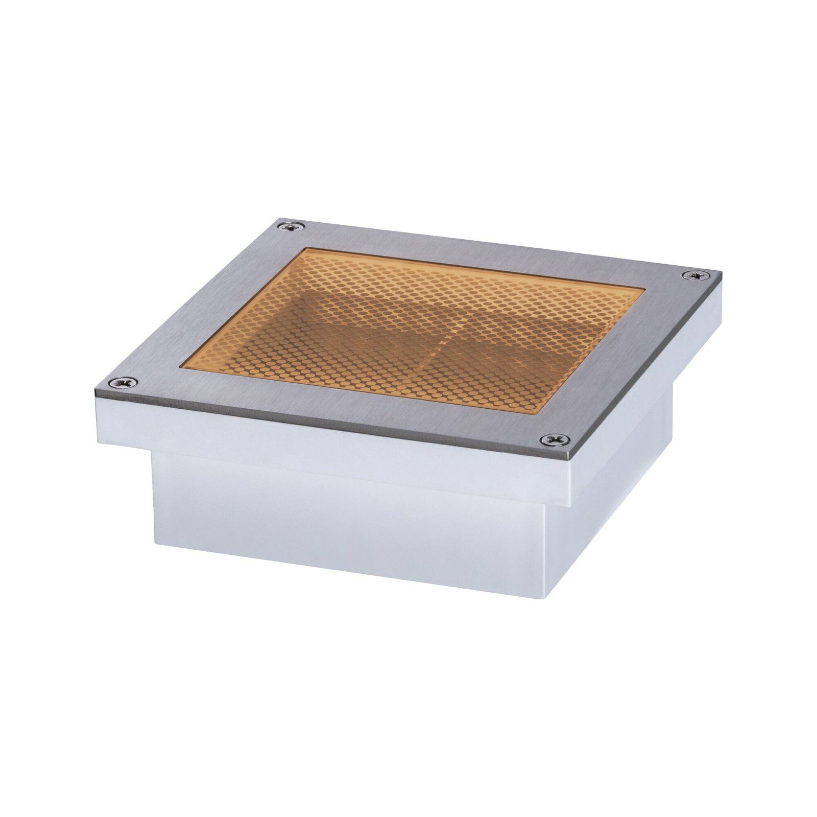 Paulmann Ledinbouwlamp Brick IP67 vierkant 100x100mm 1W 18lm 230V roestvrij staal (1 stuk)