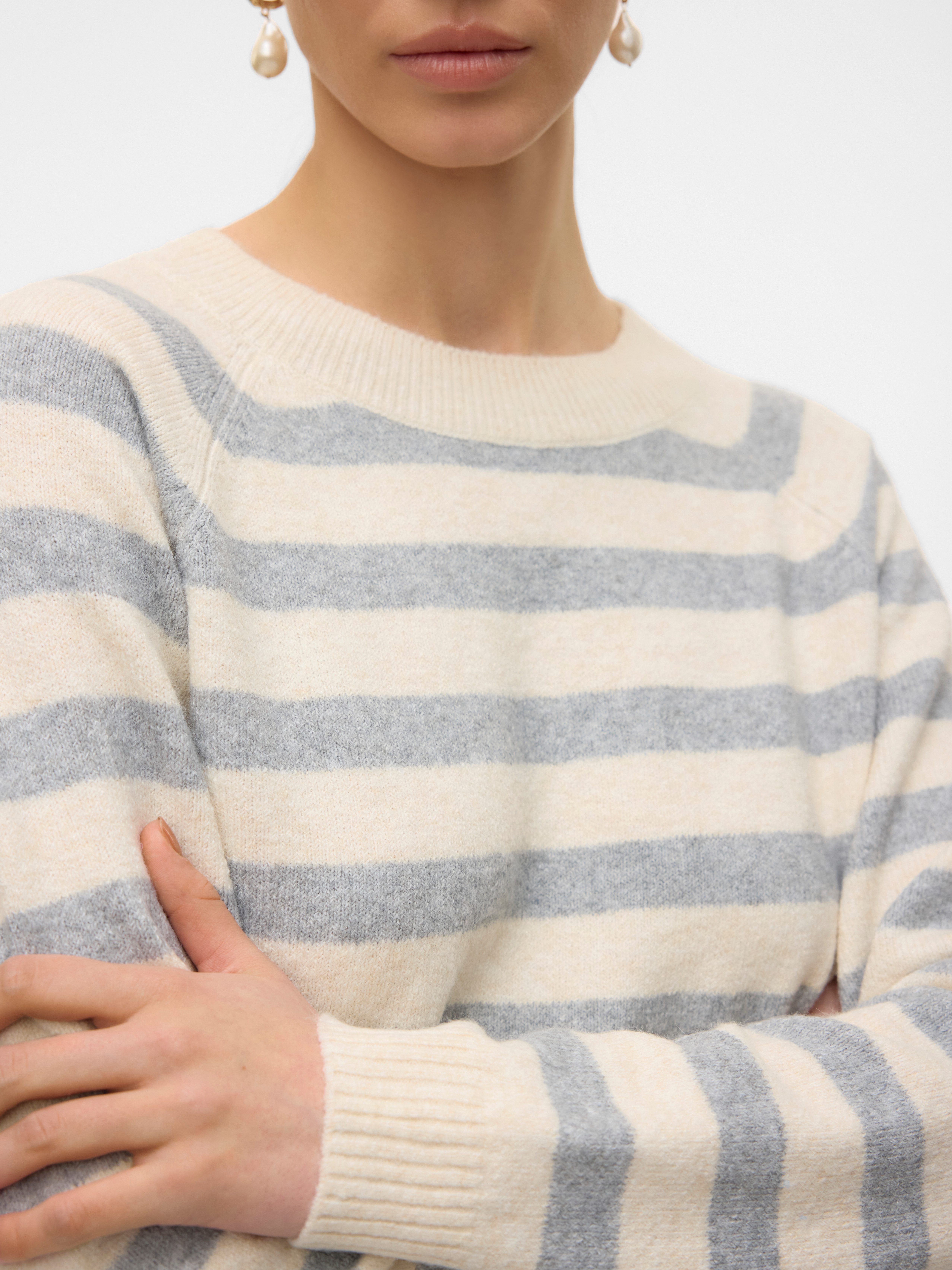 Vero Moda Trui met ronde hals VMDOFFY LS O-NECK BLOUSE GA NOOS