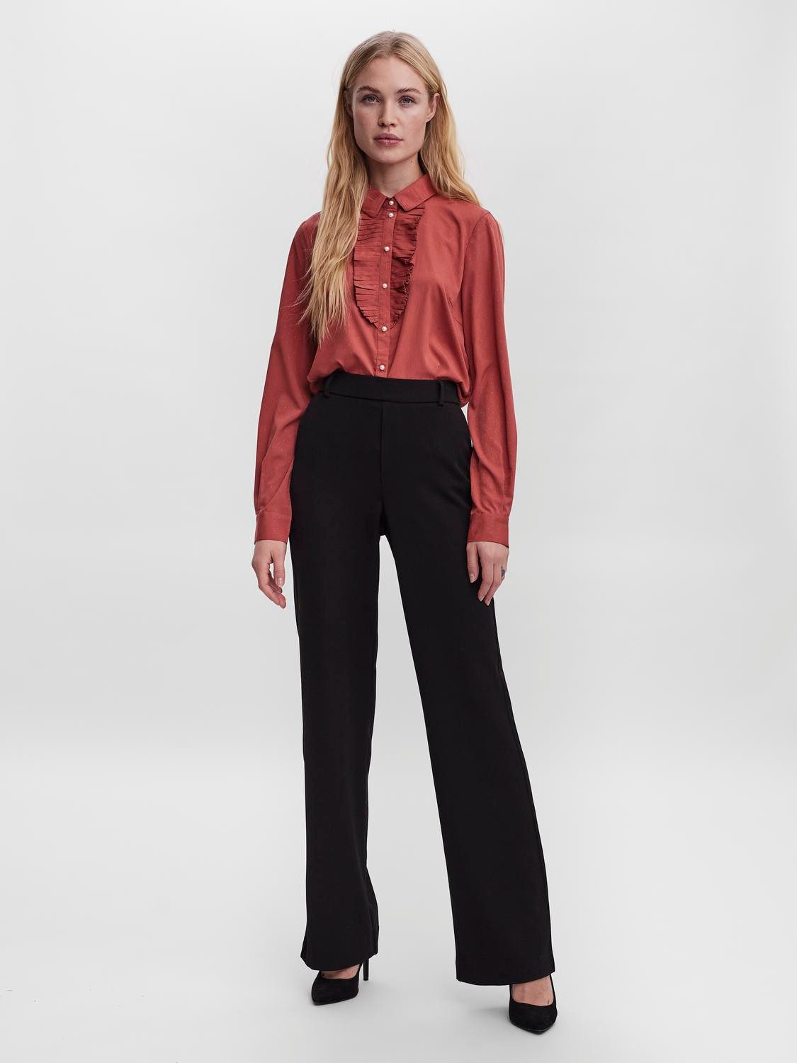 Vero Moda Pantalon VMMAYA MR STRAIGHT SOLID PANT