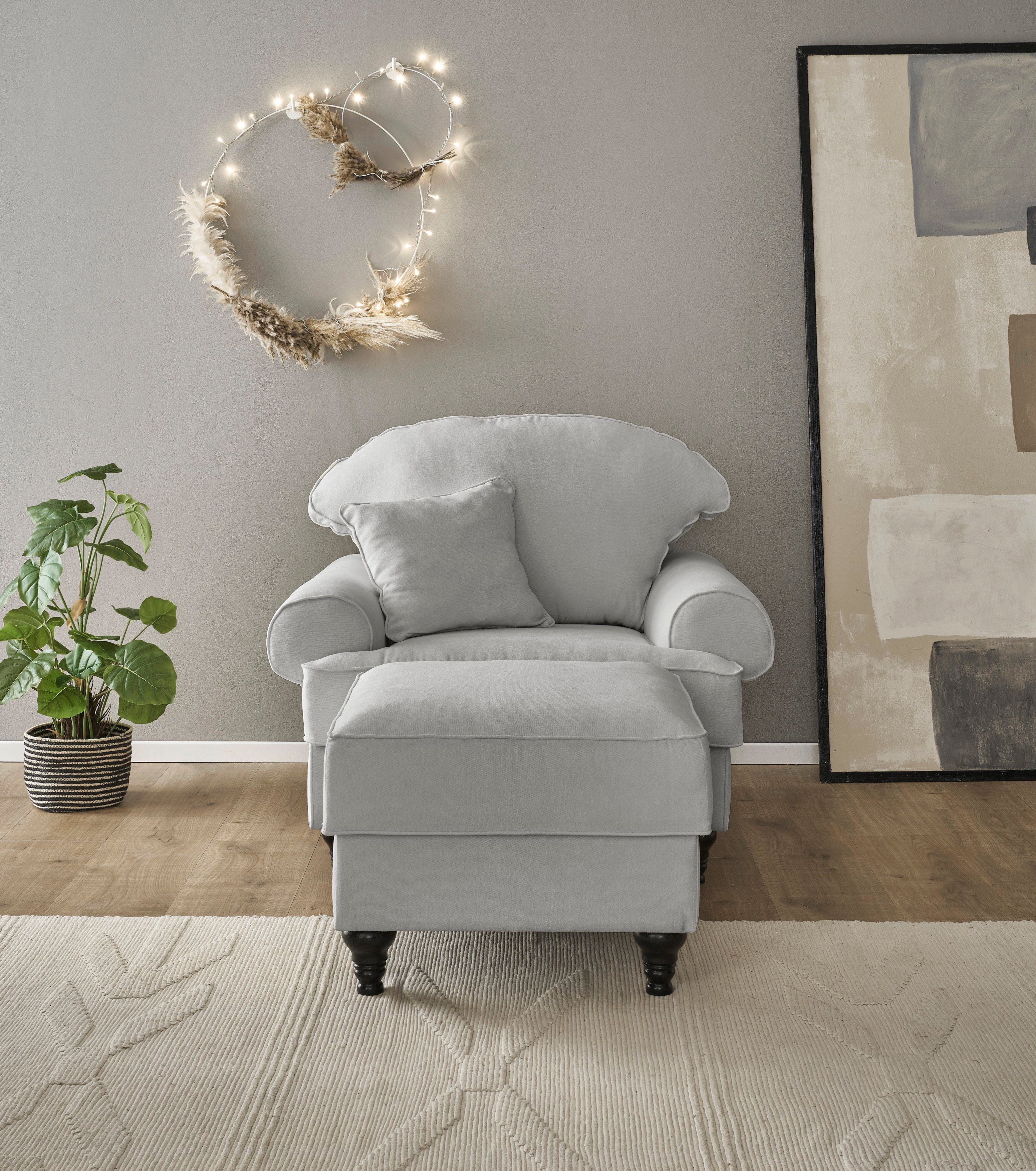 Home affaire Fauteuil Westminster met binnenveringsinterieur (set, 2 stuks)