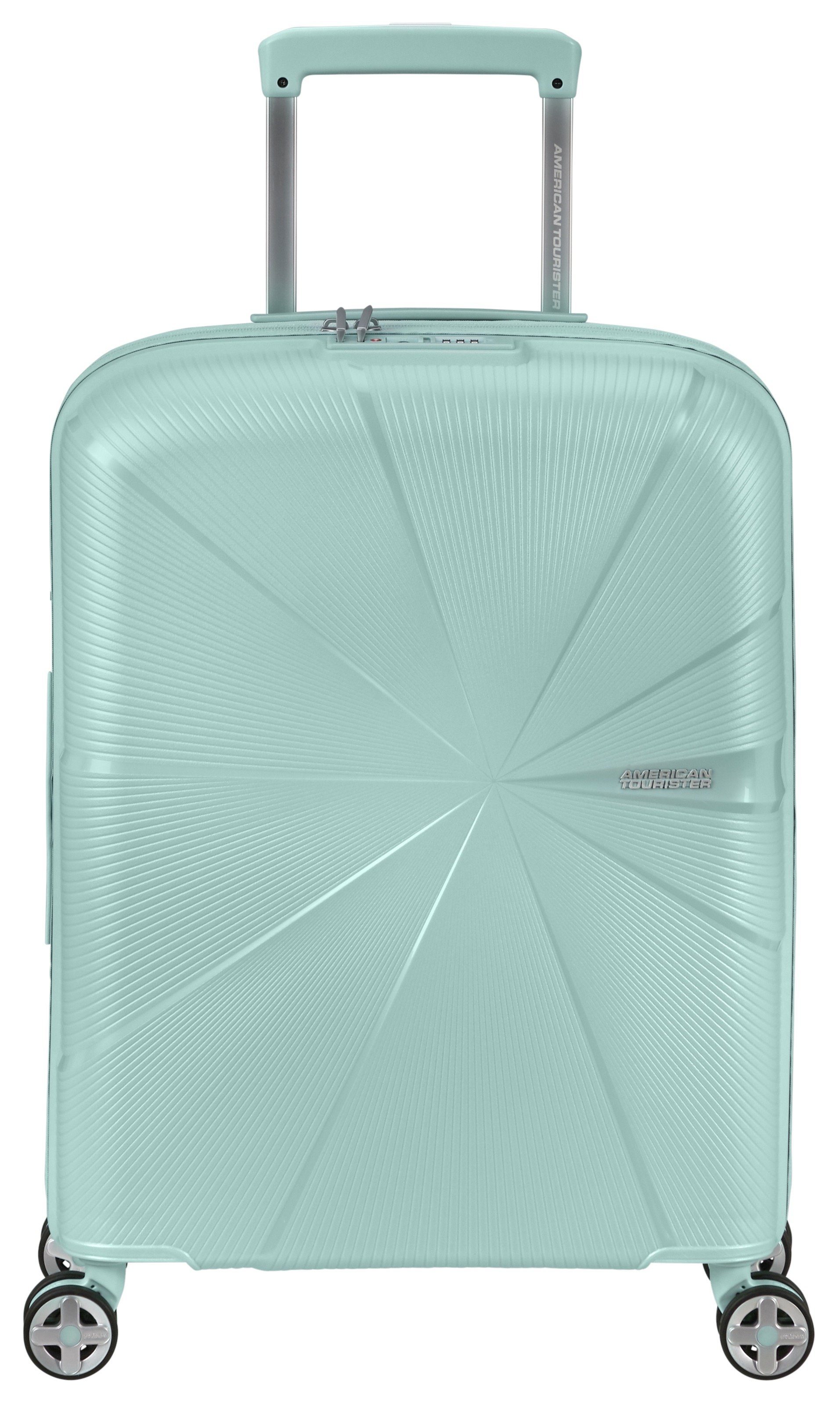 American Tourister Hardshell-trolley STARVIBE 55 Handbagage-koffer reiskoffer met TSA-cijferslot unisex koffers & reistassen maat 55 cm blauw