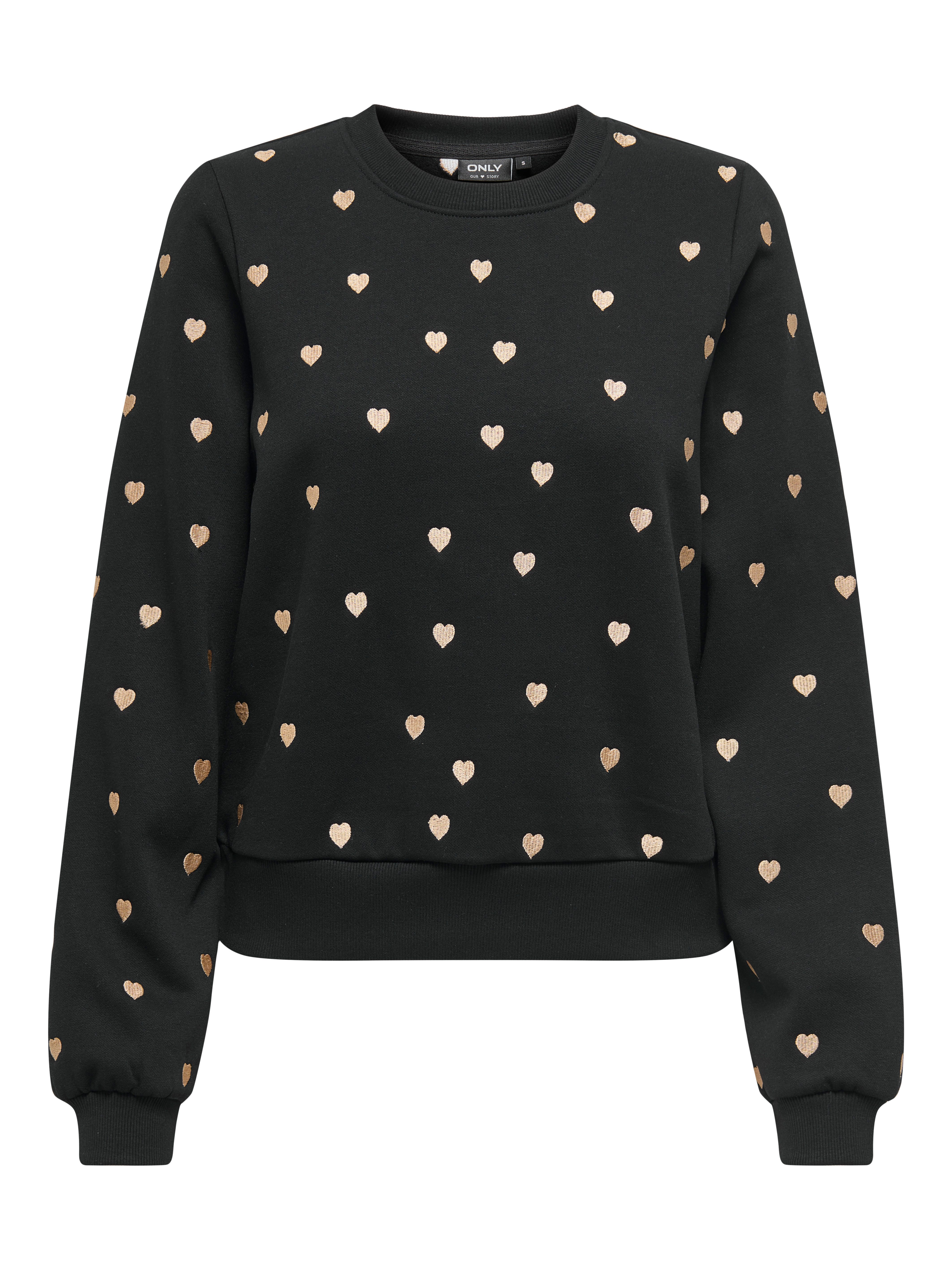 Only Sweatshirt ONLATIKA L/S O-NECK GLITTER EMB. BOX SWT