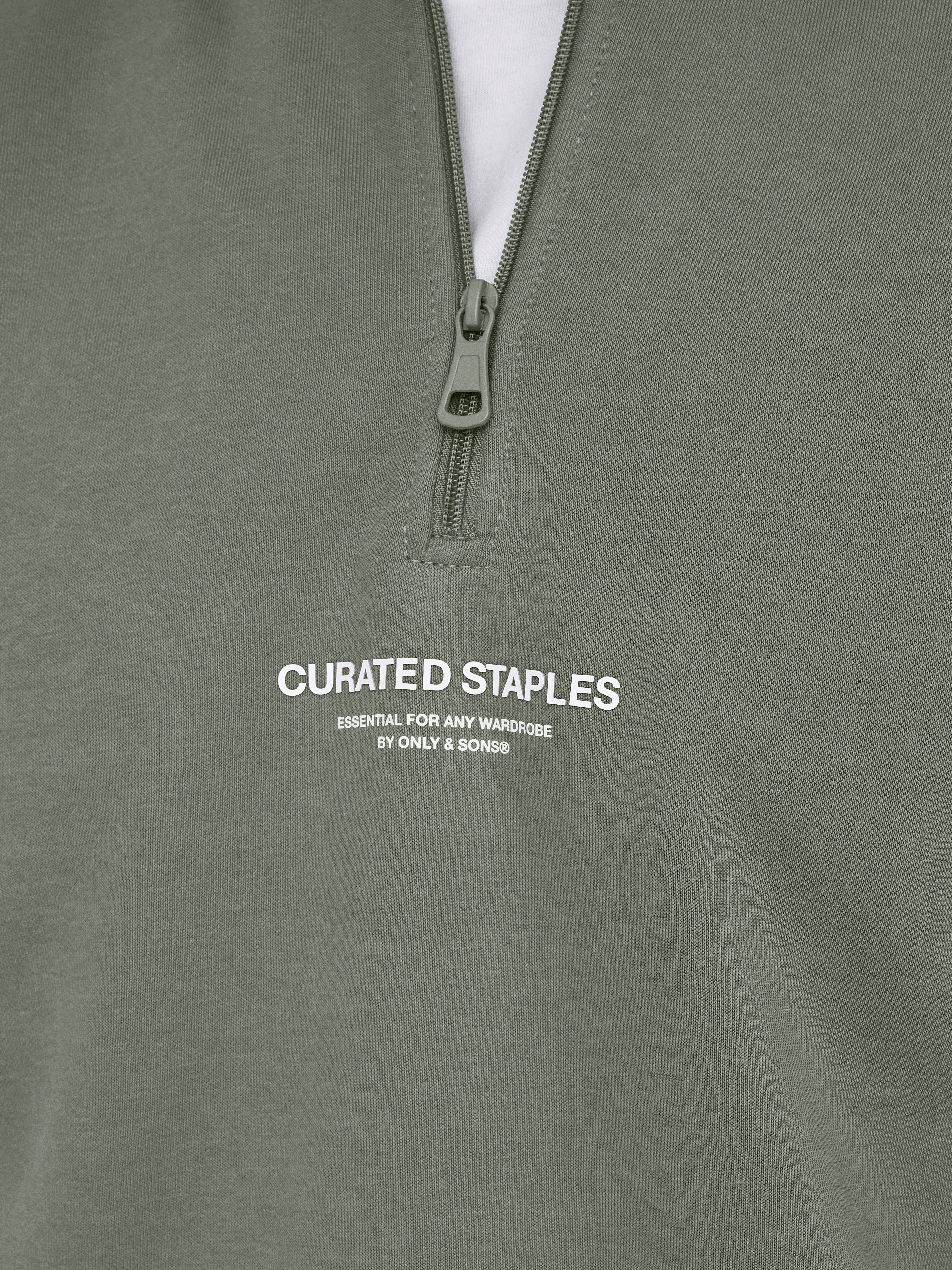 ONLY & SONS Sweatshirt ONSCURATED REG HALF ZIP SWEAT
