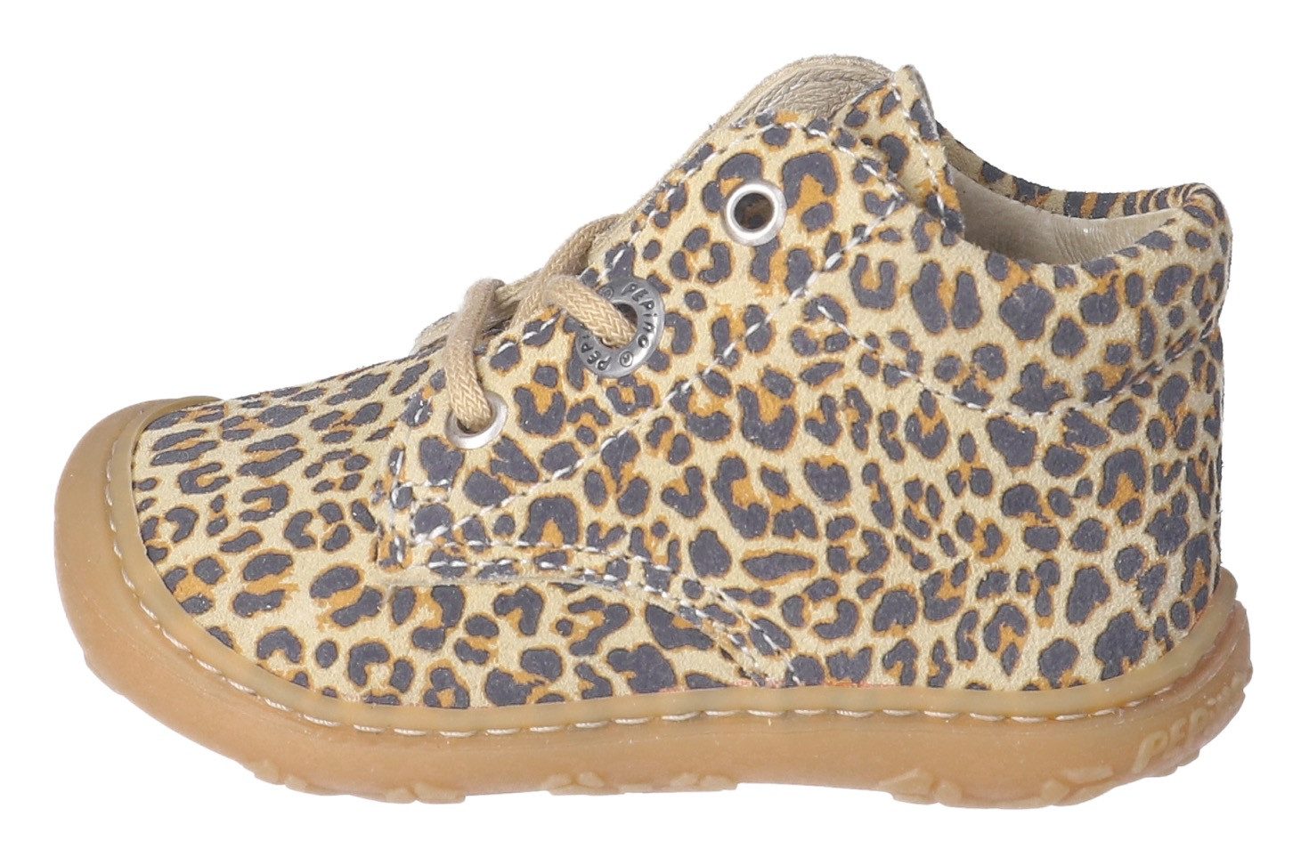PEPINO by RICOSTA Babyschoentjes DOTS WMS: Mittel , veterschoenen met wms-systeem, leer, print, maat sjabloon om te downloaden