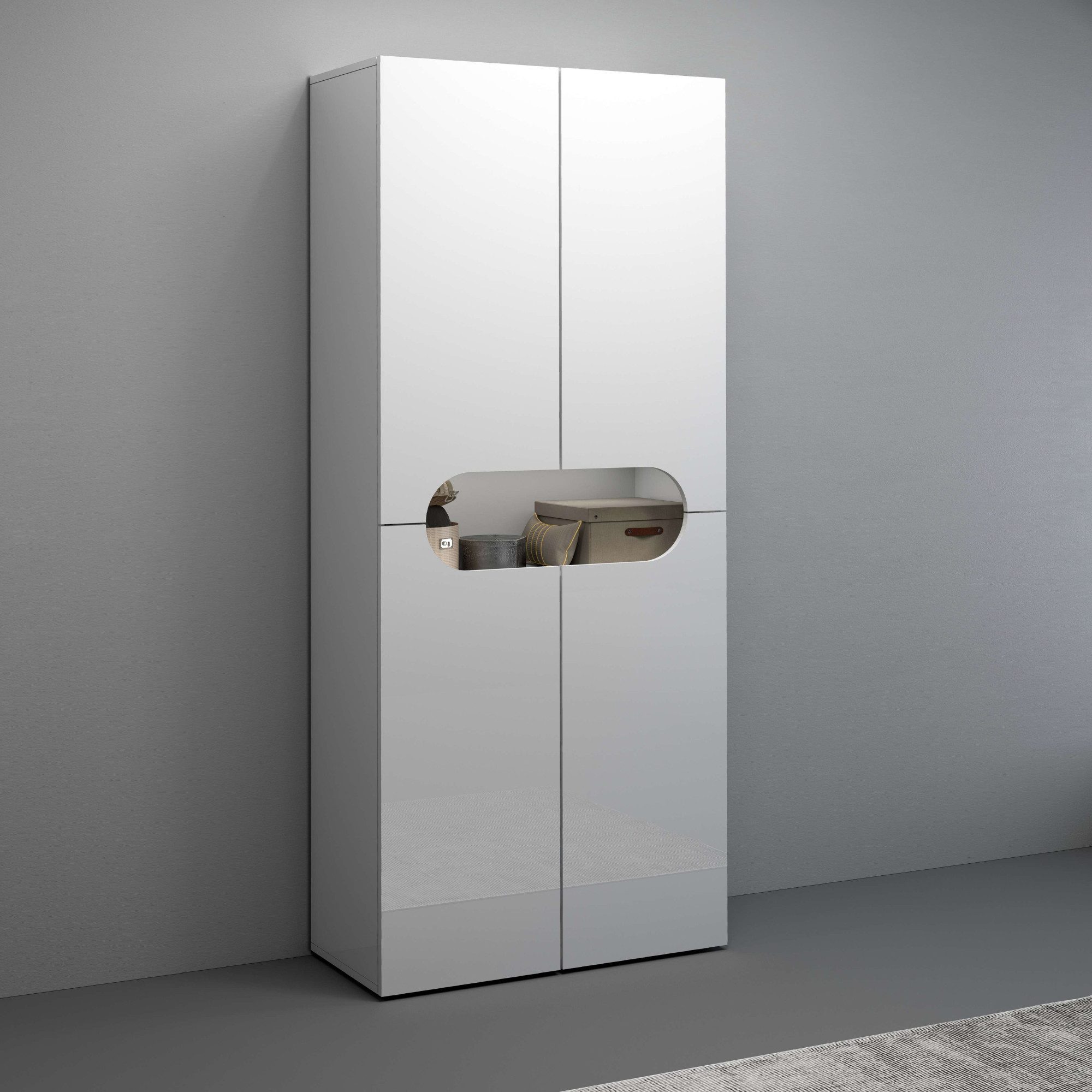 INOSIGN Schoenenkast Real, schoenenkast, schoenencommode, schoenenrek, breedte 80 cm, hoogte 190 cm