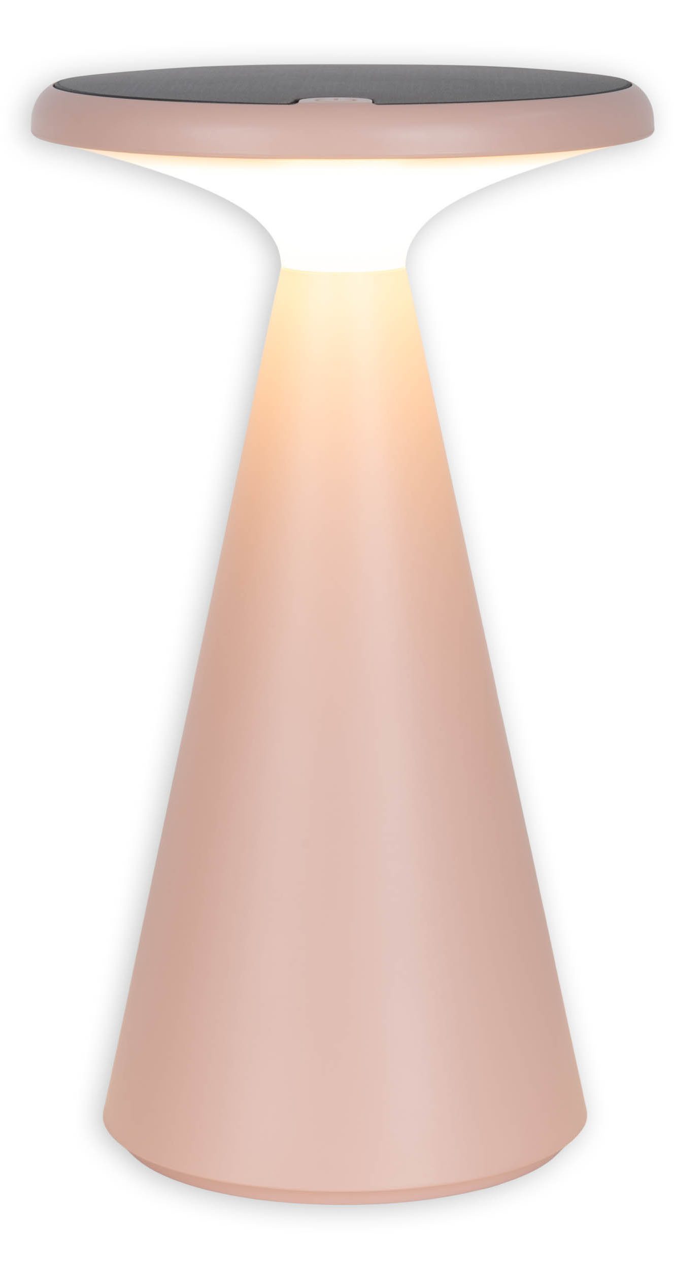 näve Led-tafellamp Palu Zonne-/accu-aangedreven, aanraking, dimbaar, geheugen, USB-C oplaadkabel, warmwit (1 stuk)