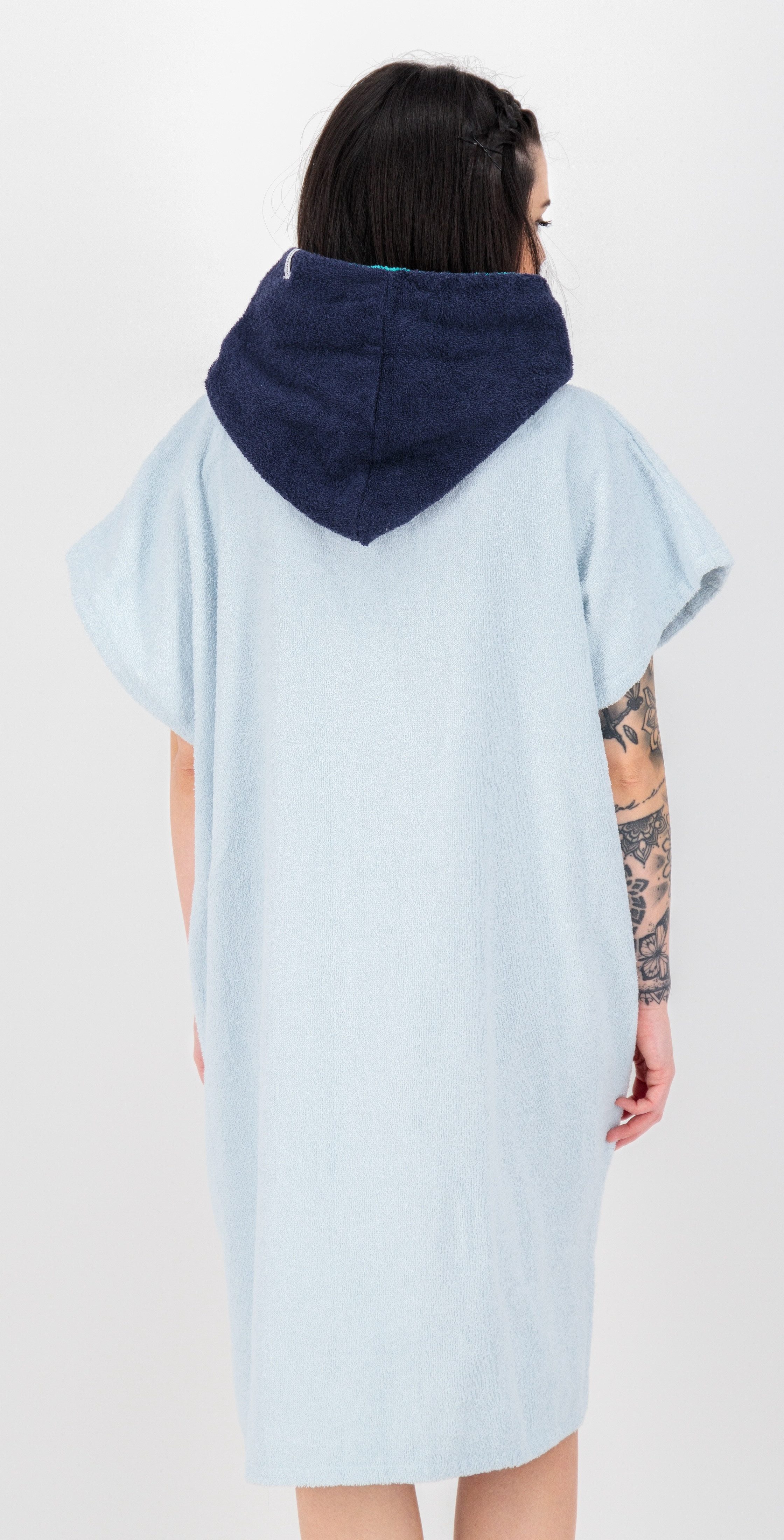 DEPROC Active Poncho Badponcho PARLEE BEACH Badponcho met grote kangoeroezak en binnenzak