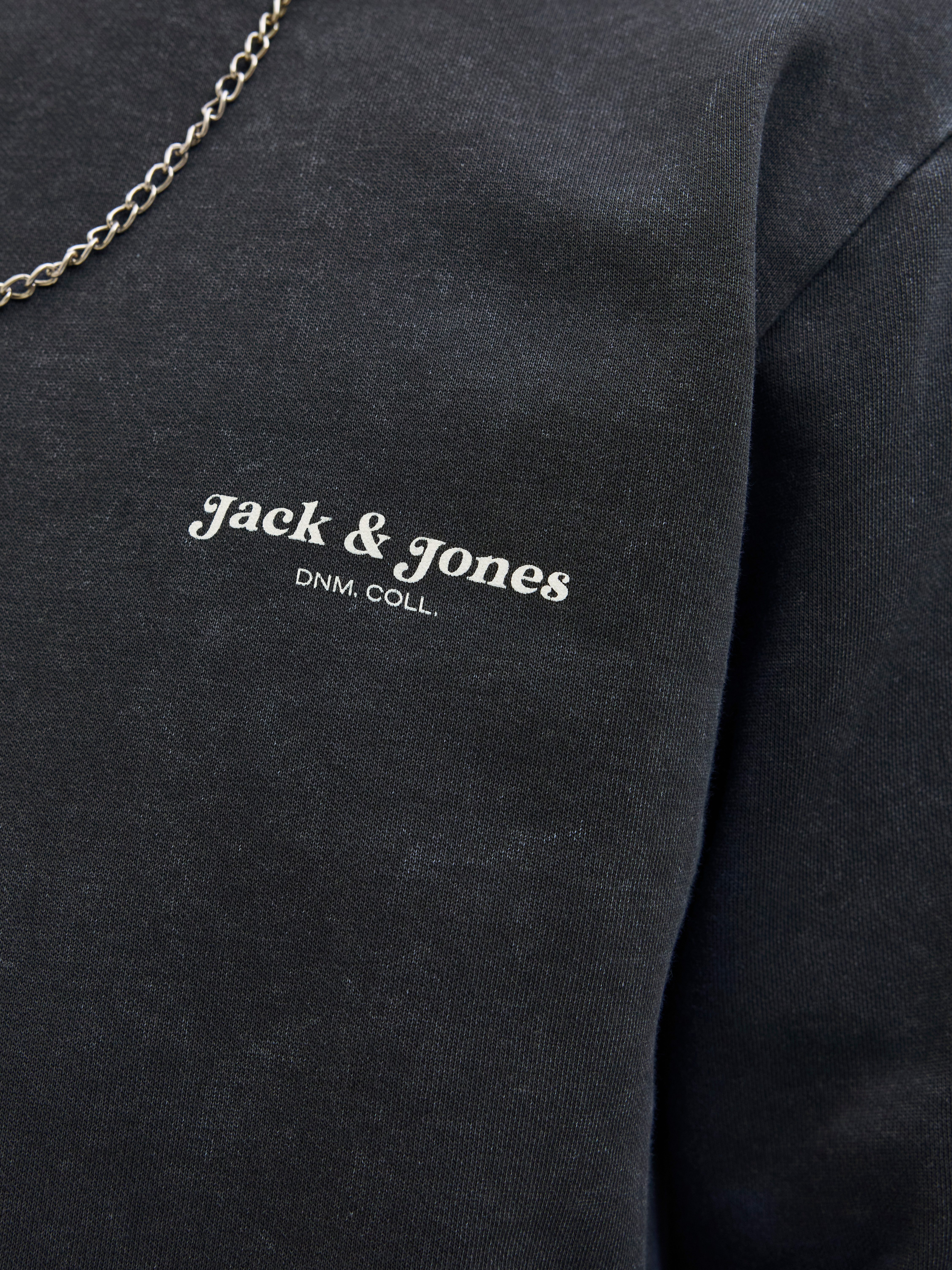 Jack & Jones Sweatshirt JJEDOVER PRINT SWEAT CREW NECK