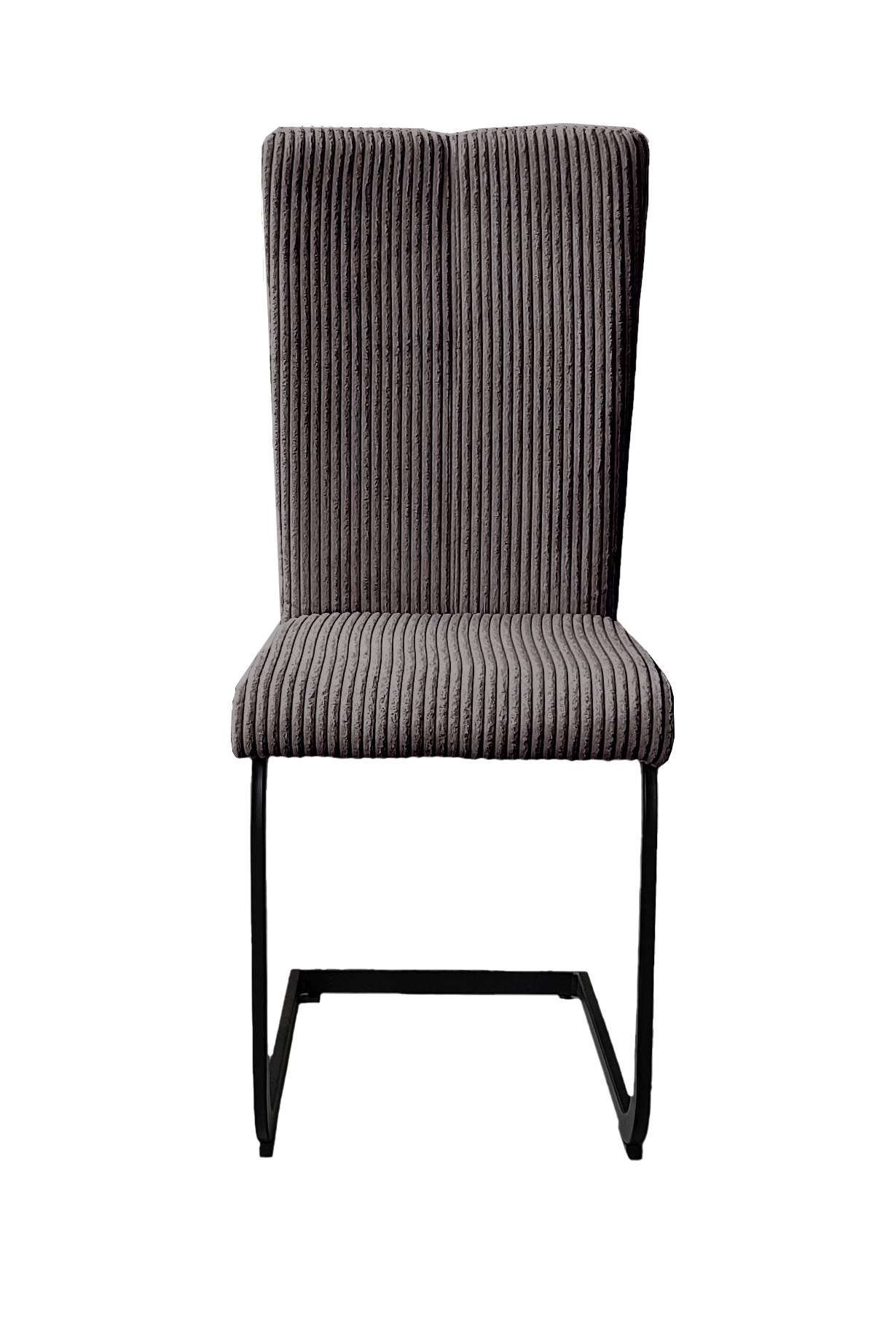 Home affaire Eethoek Oliver Hoekbank met golfvering in de zitting, tafel massief eiken (set, 4-delig)