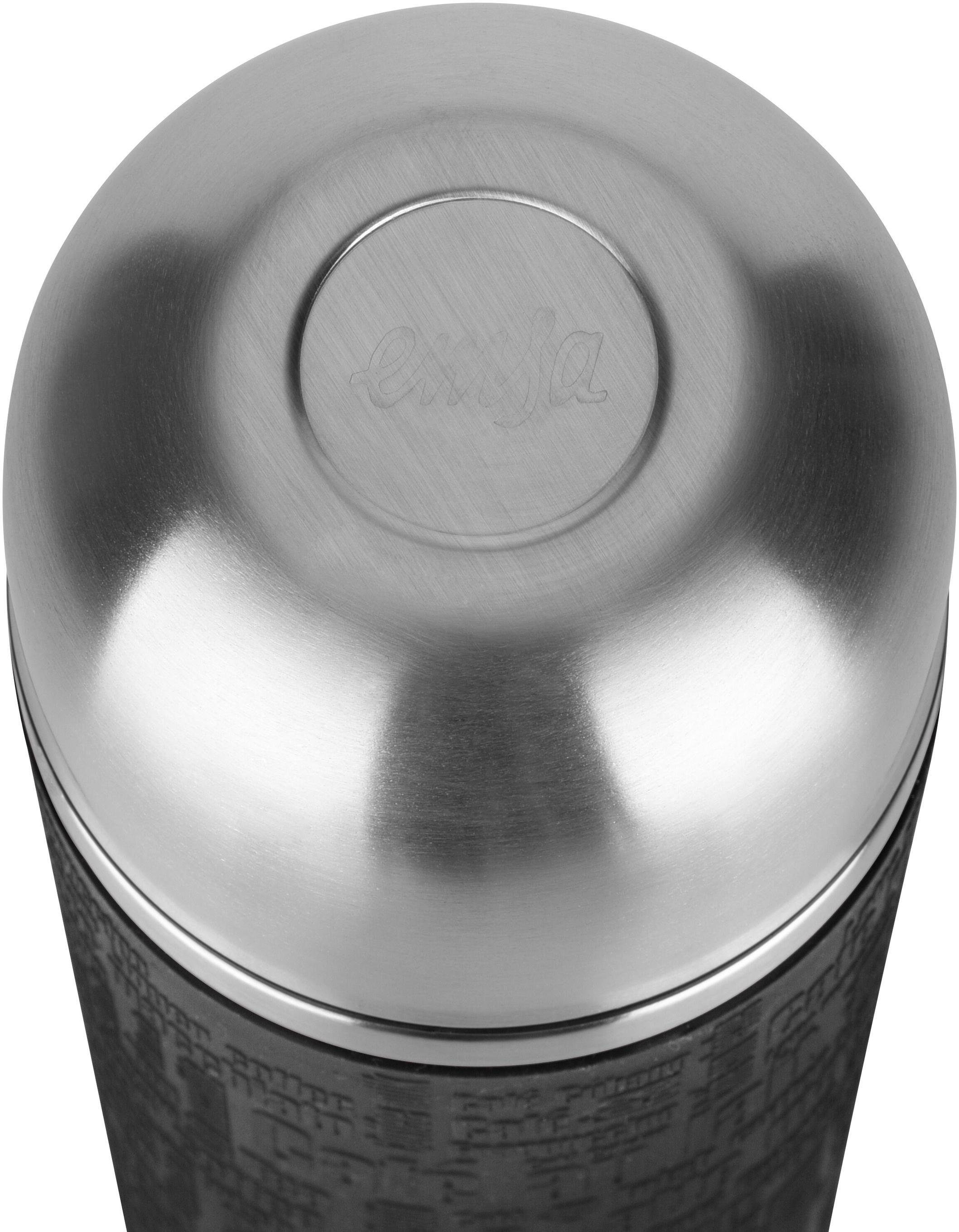 Emsa Thermofles Senator Class 1,0 l, roestvrij staal/siliconen manchet, 100% lekvrij